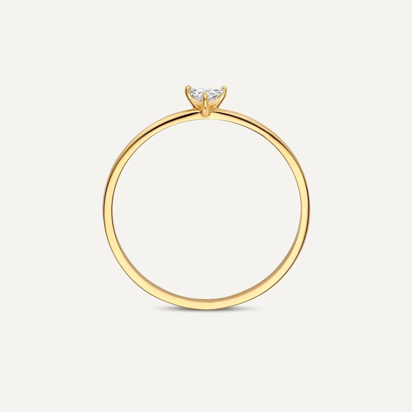 Trillion Cut Moissanite Ring
