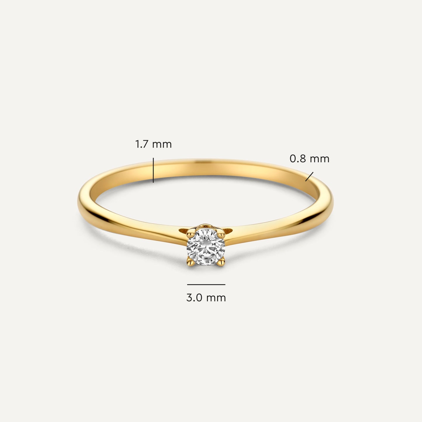 Chaton Set Moissanite Ring