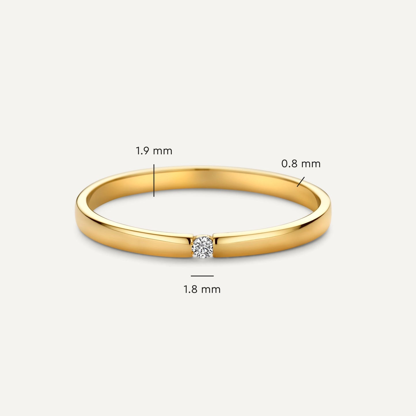 Moissanite Tension Ring