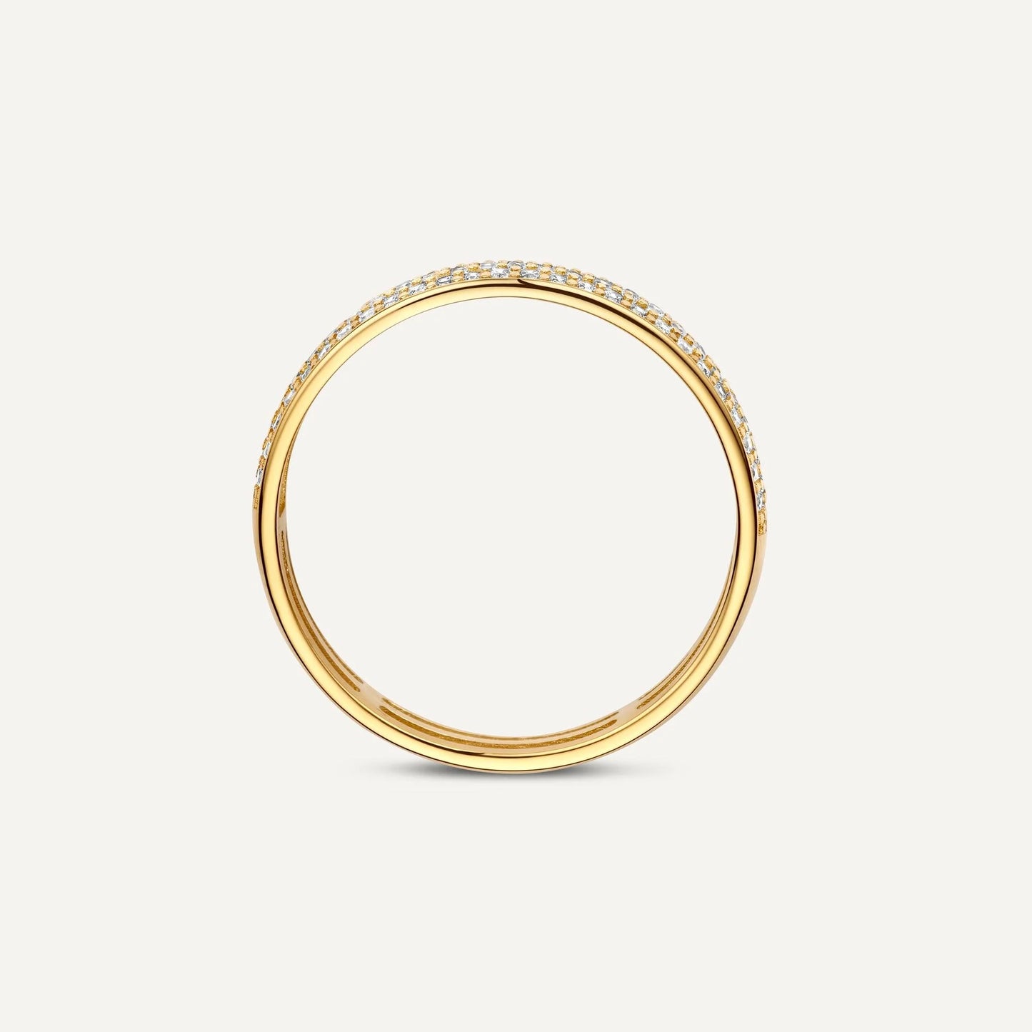 Moissanite Half Eternity Ring