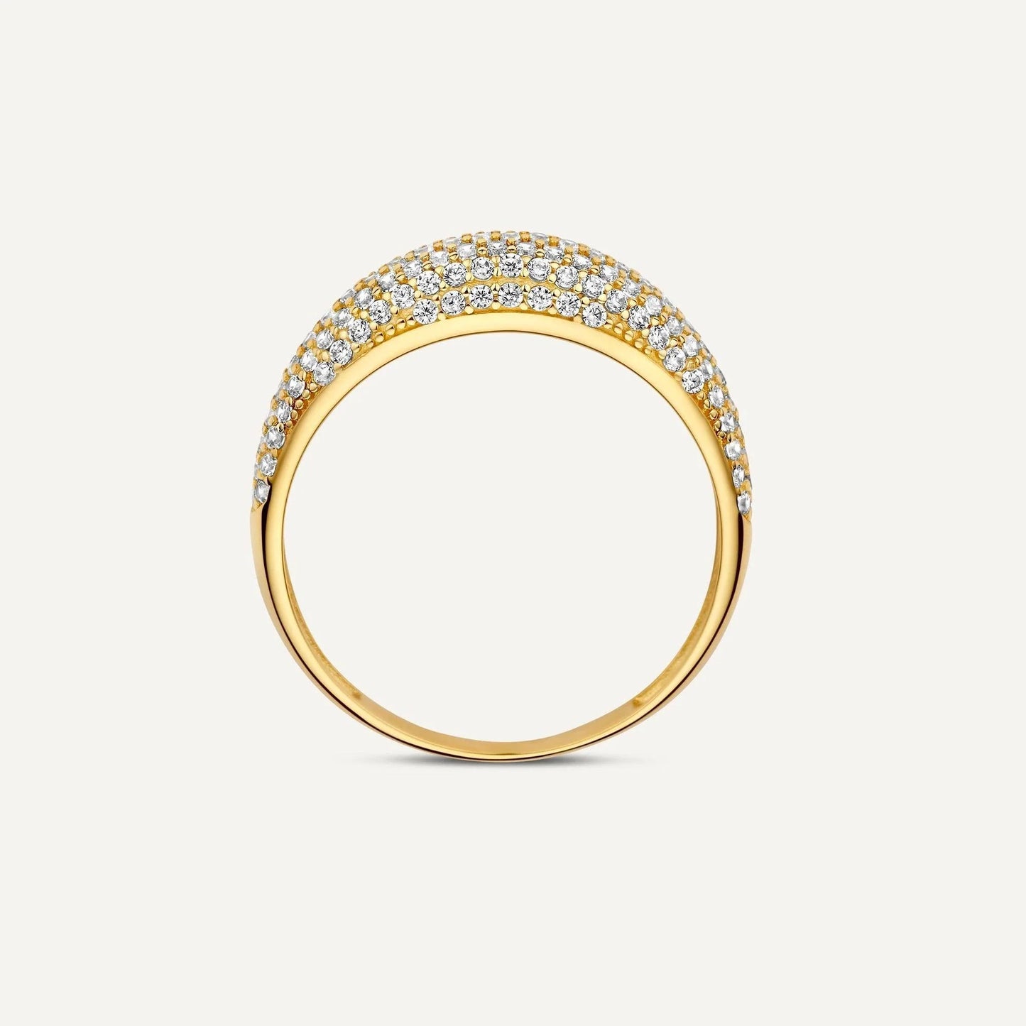 Moissanite Dome Ring