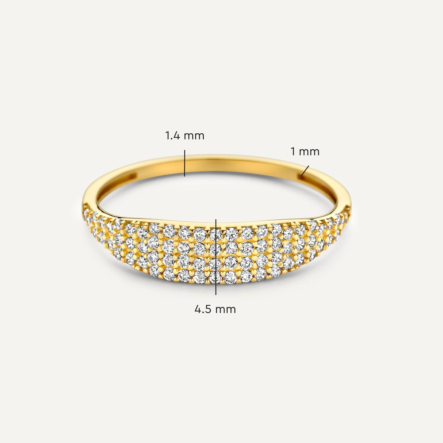 Moissanite Signet Ring