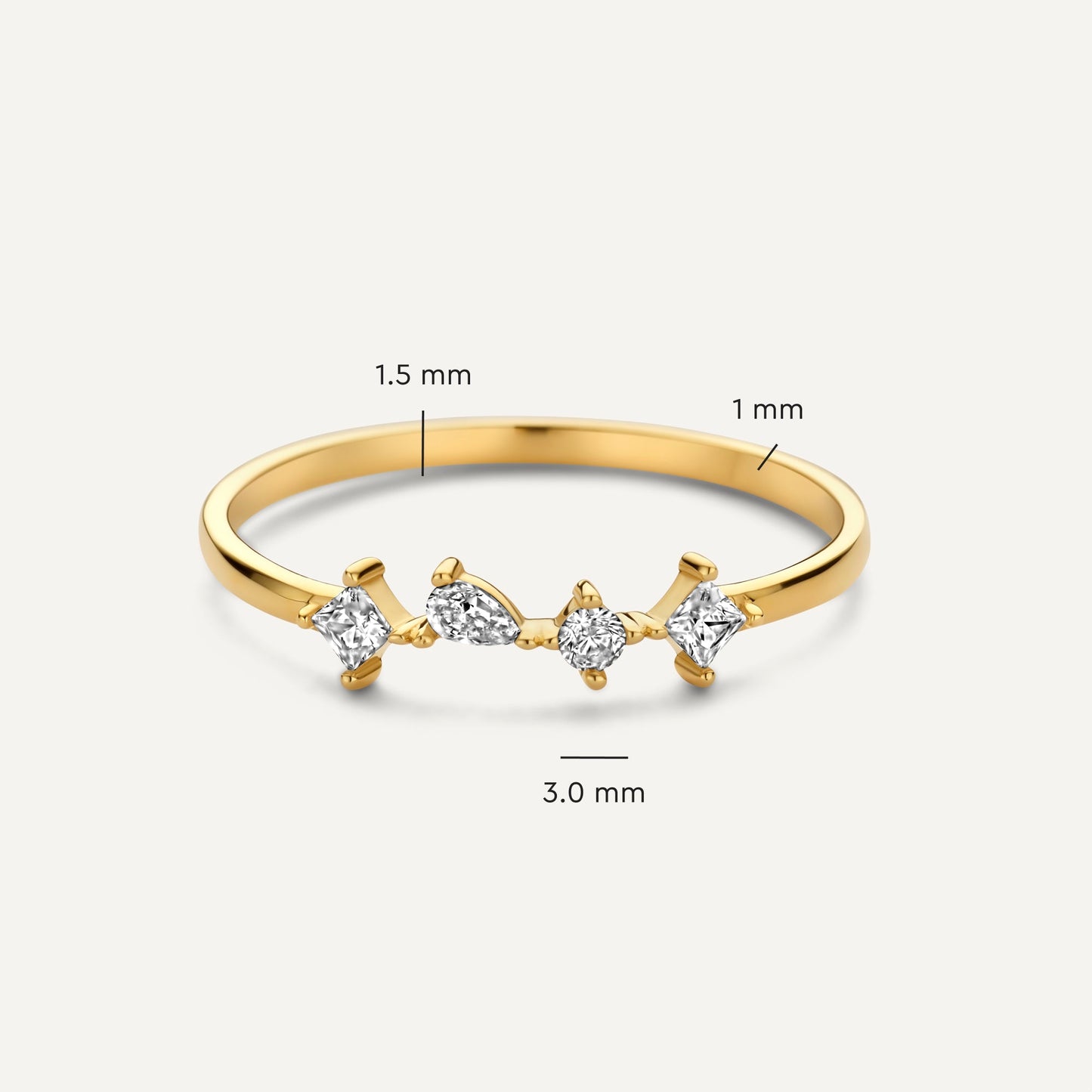 Dazzling Moissanite Statement Ring