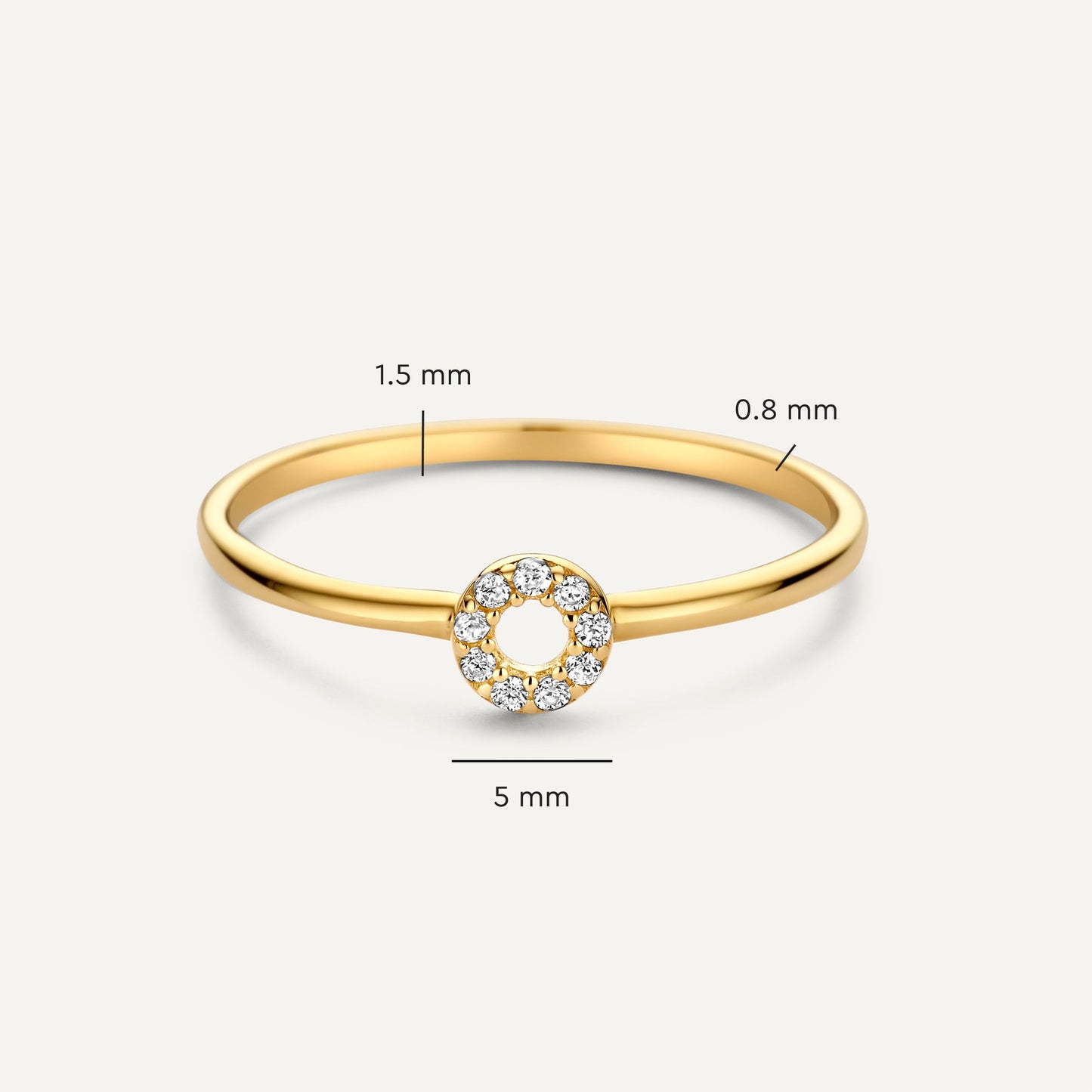 Pave Moissanite Halo Ring