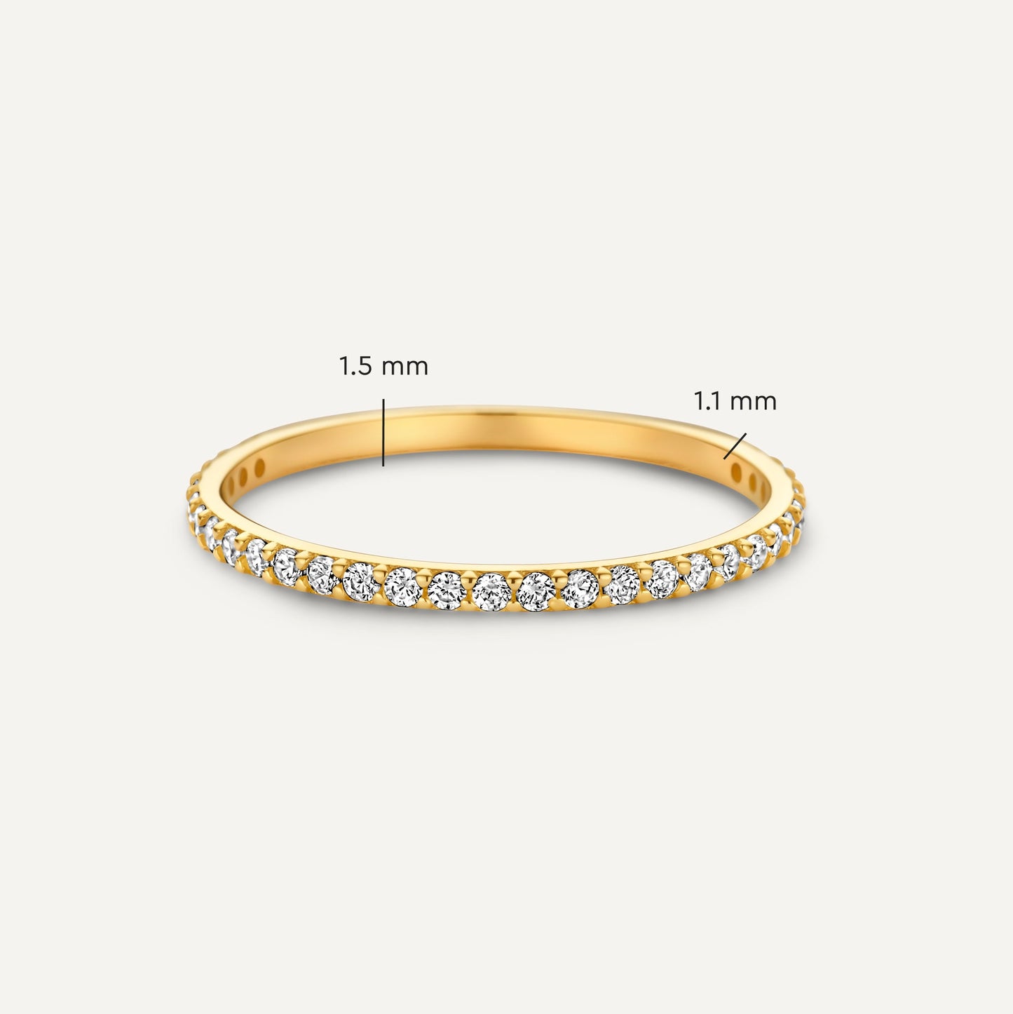 Essential Moissanite Eternity Ring