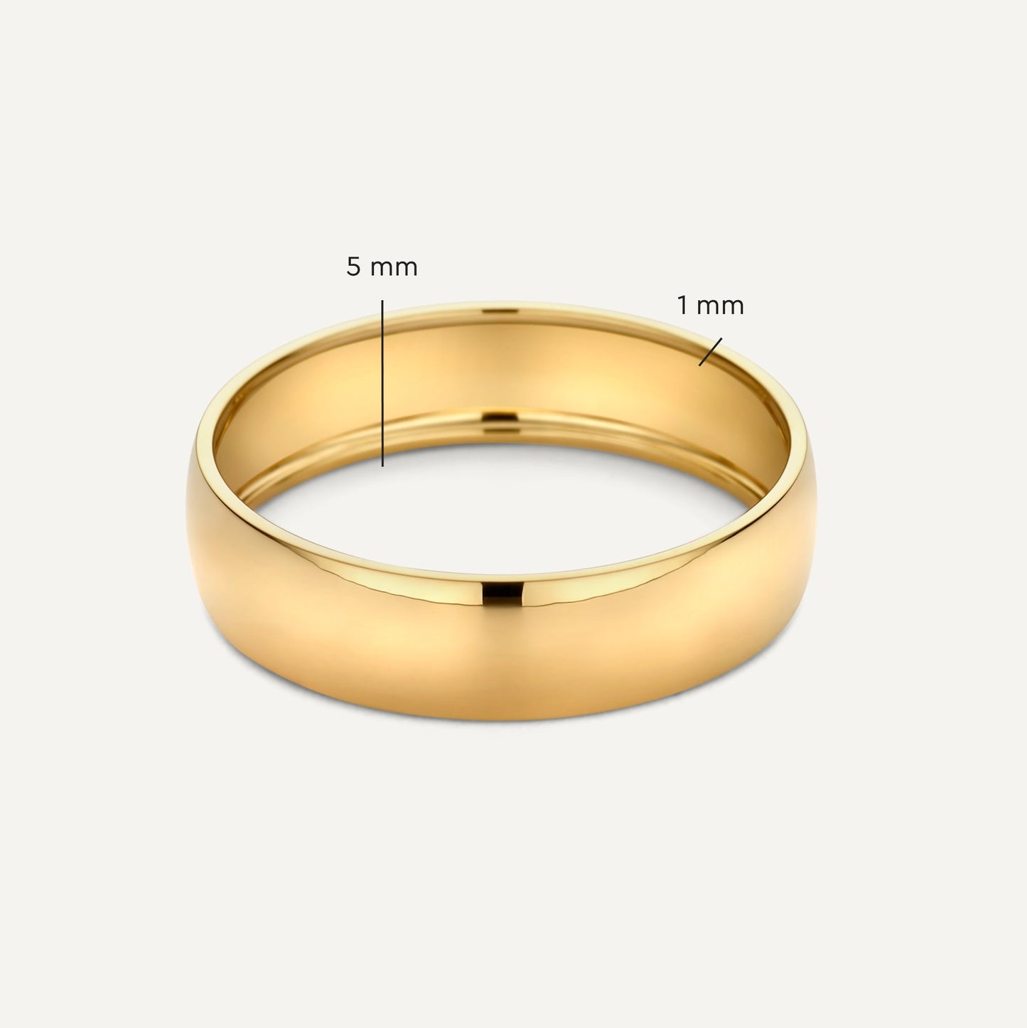 5 mm Bold Curve Band Ring