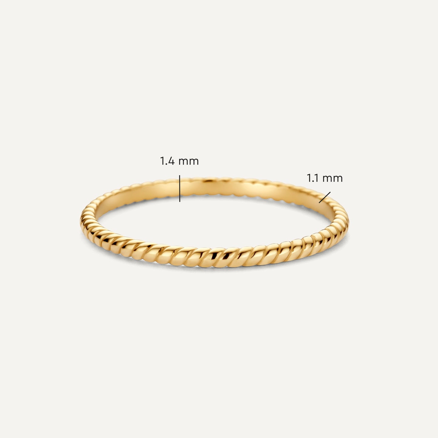 Essential Twisted Stacker Ring