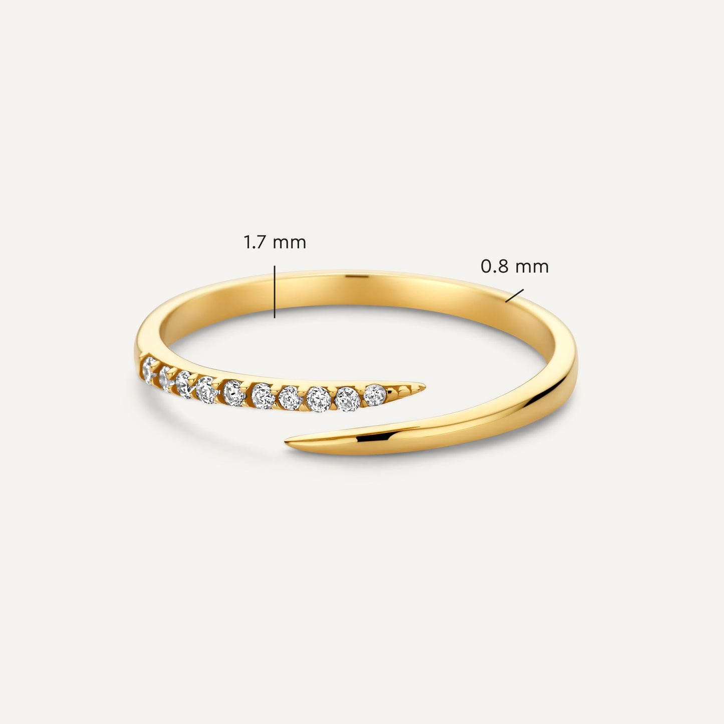 Moissanite Claw Ring