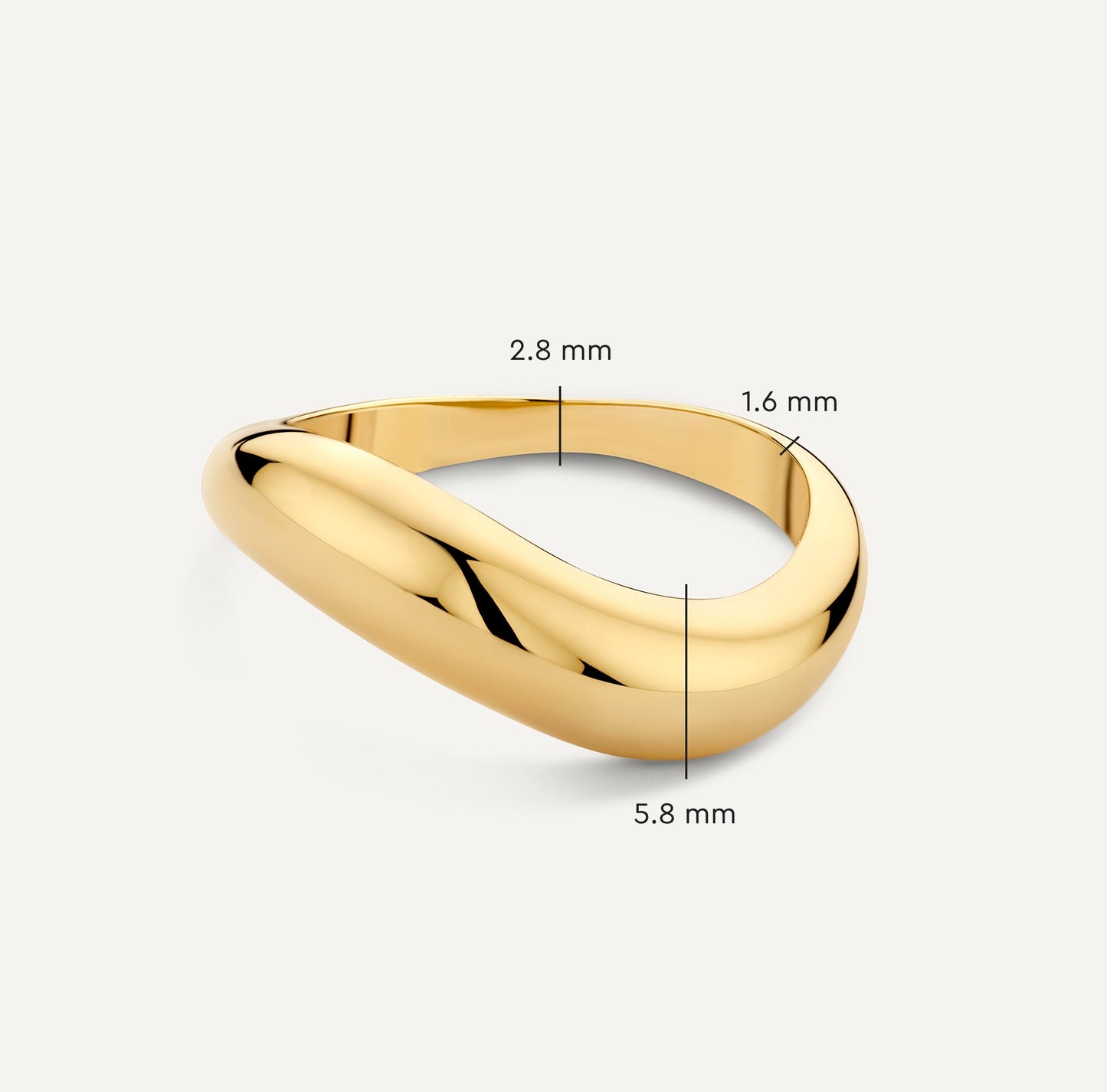 Wave Dome Ring