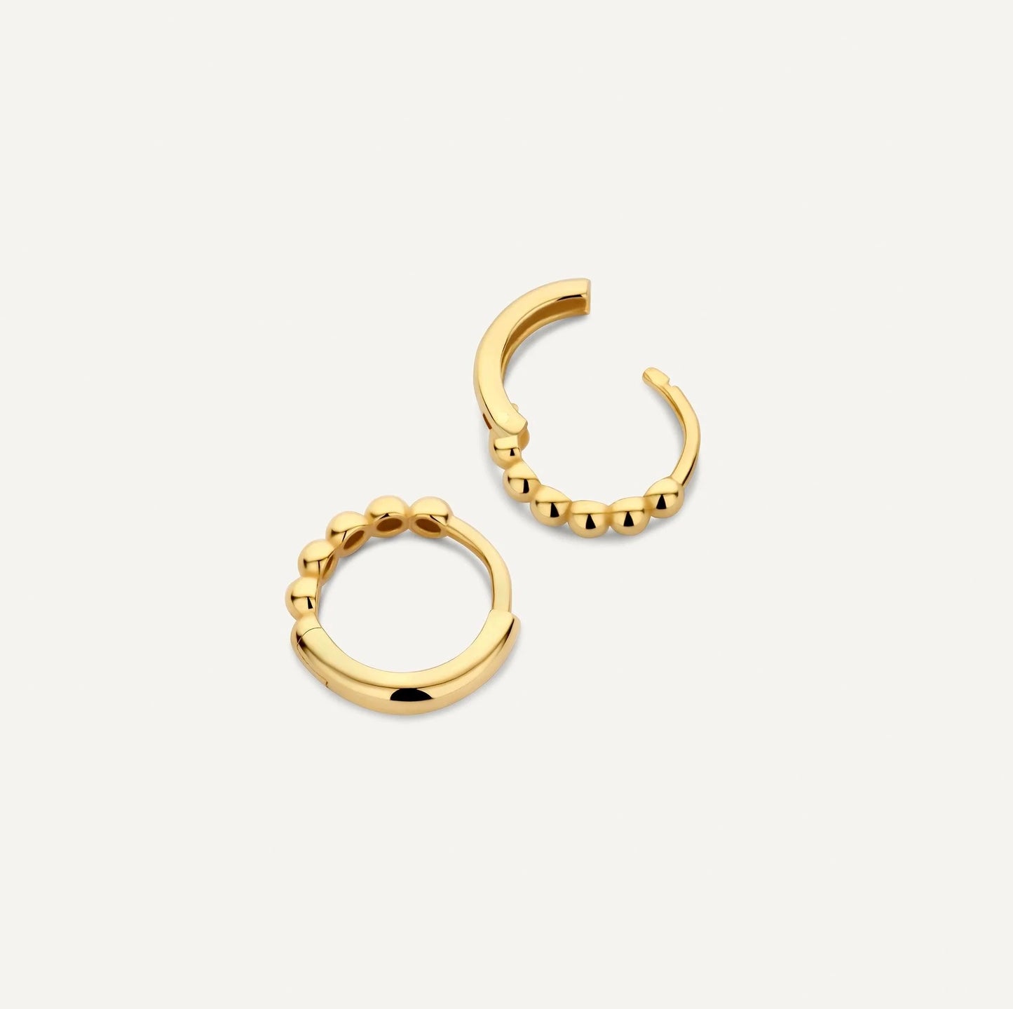 Beaded Small Huggie Hoops (10mm)
