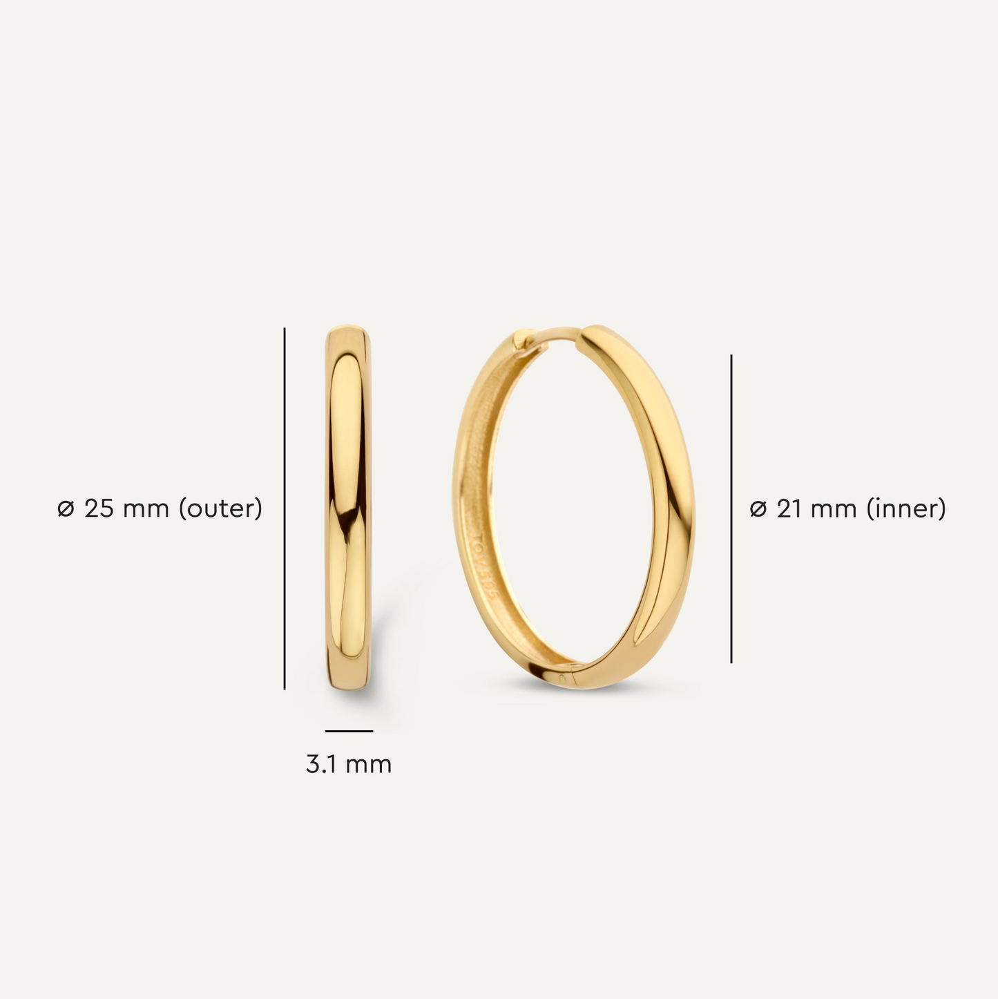 Bold Large Hoops (25mm)