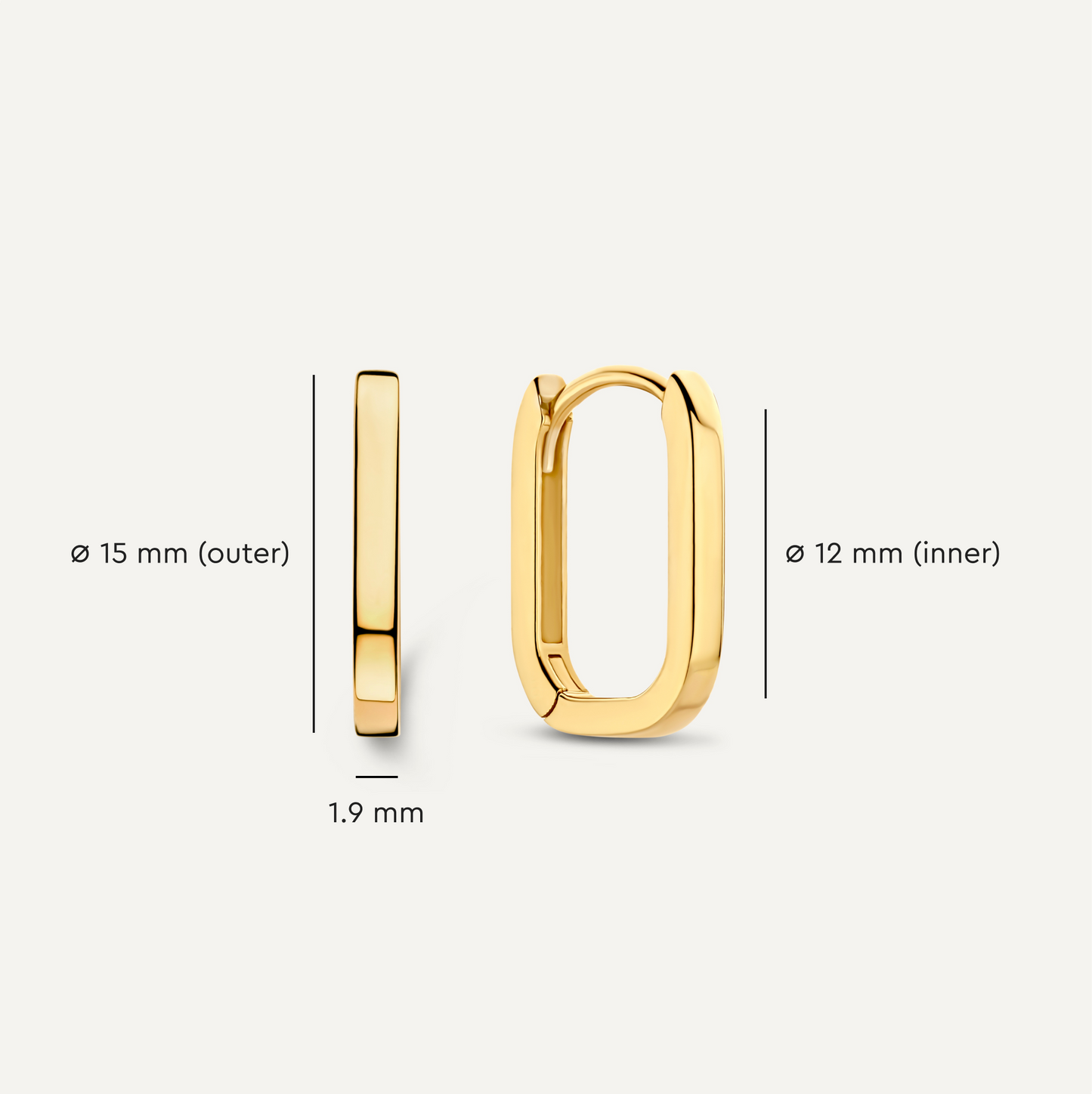 Small U Hoops (15mm)