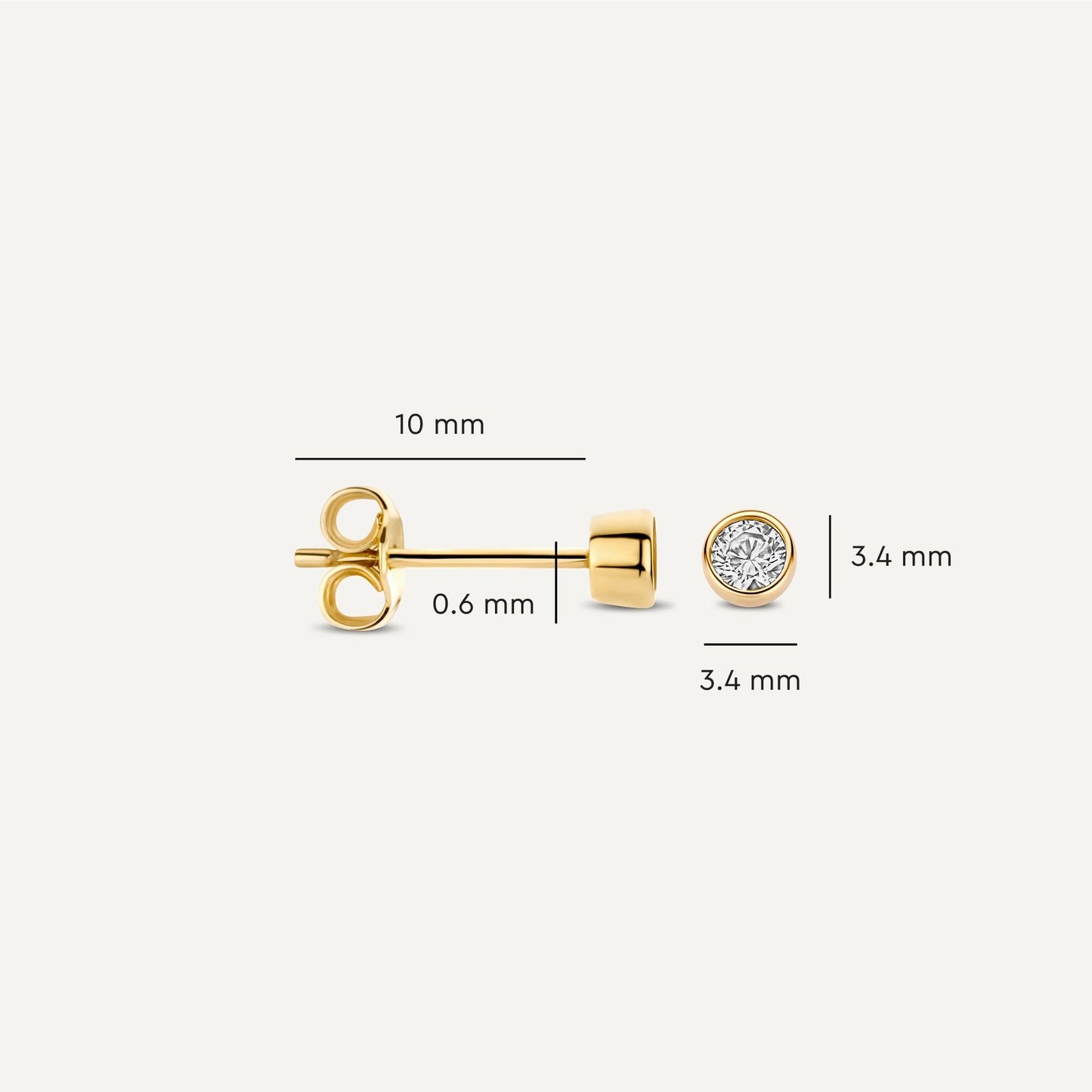 Mini Cubic Zirconia Studs