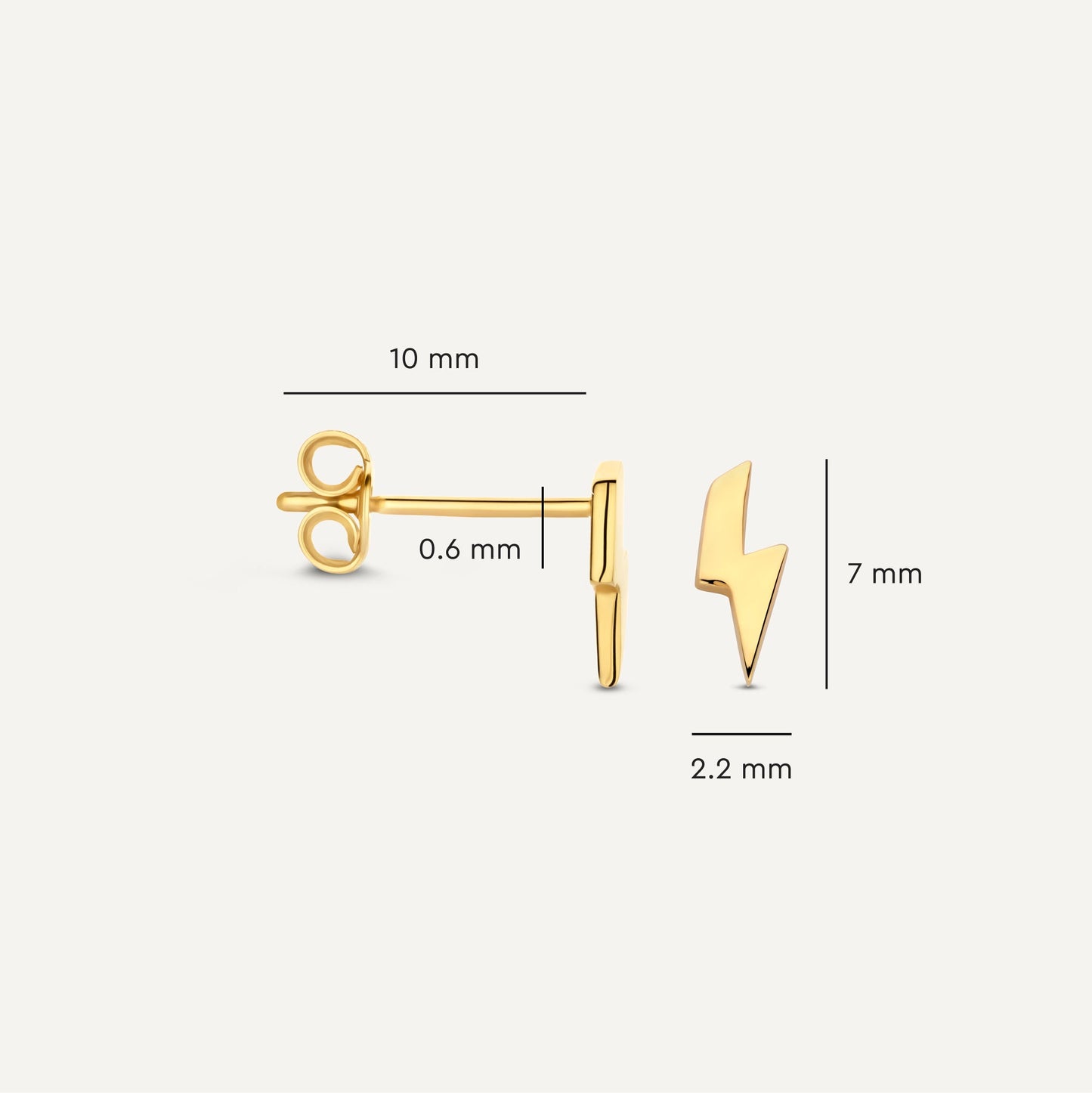 Lightning Bolt Studs