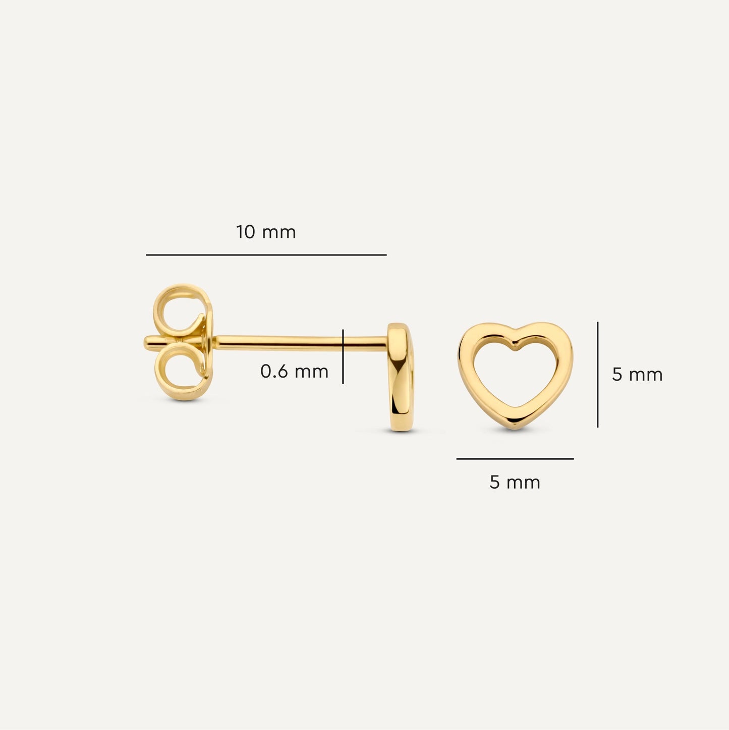 Open Heart Studs