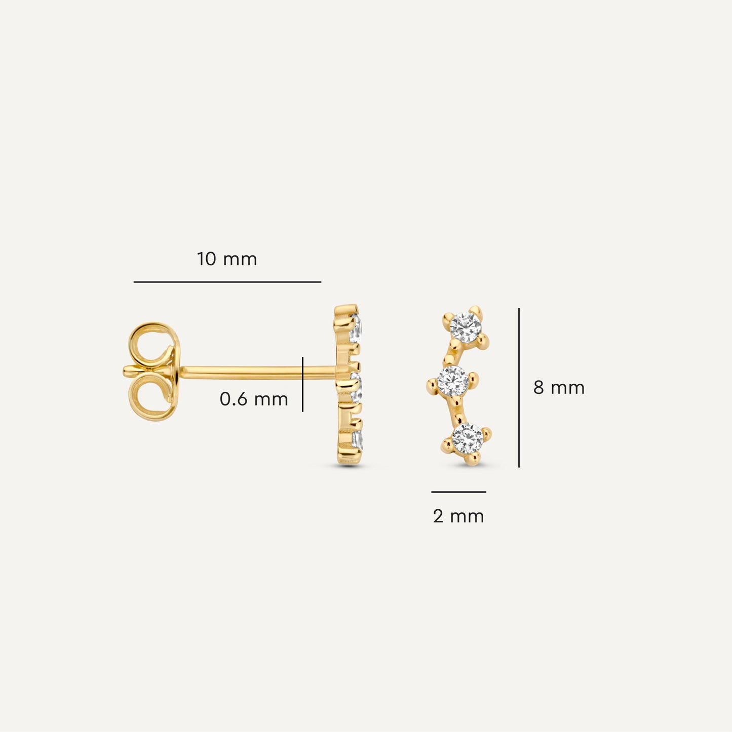Cubic Zirconia Cluster Studs