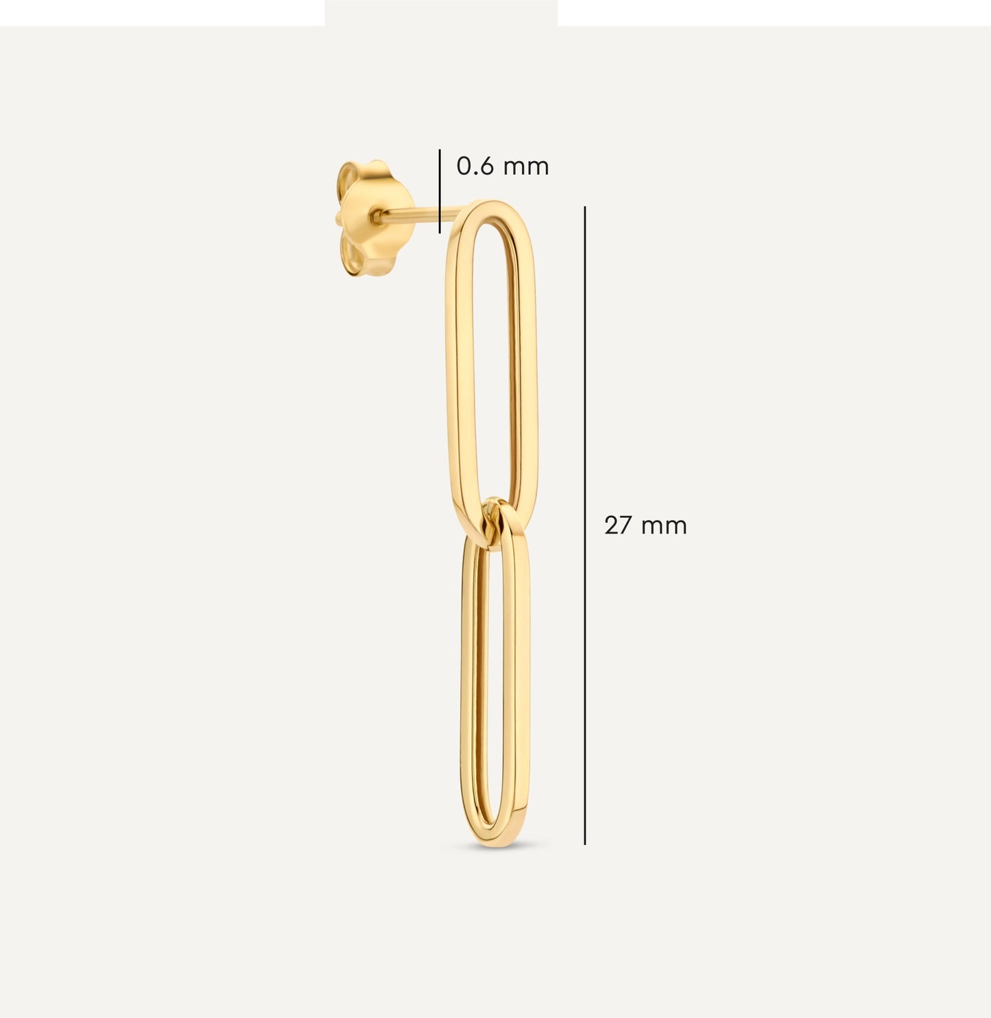 Double Paperclip Drop Earrings