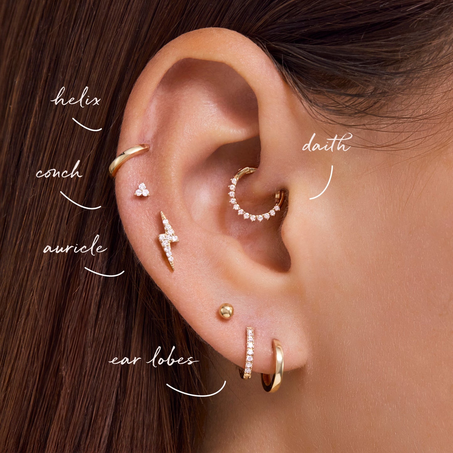 Mini Diamond Lotus Piercing (0.02 ct)