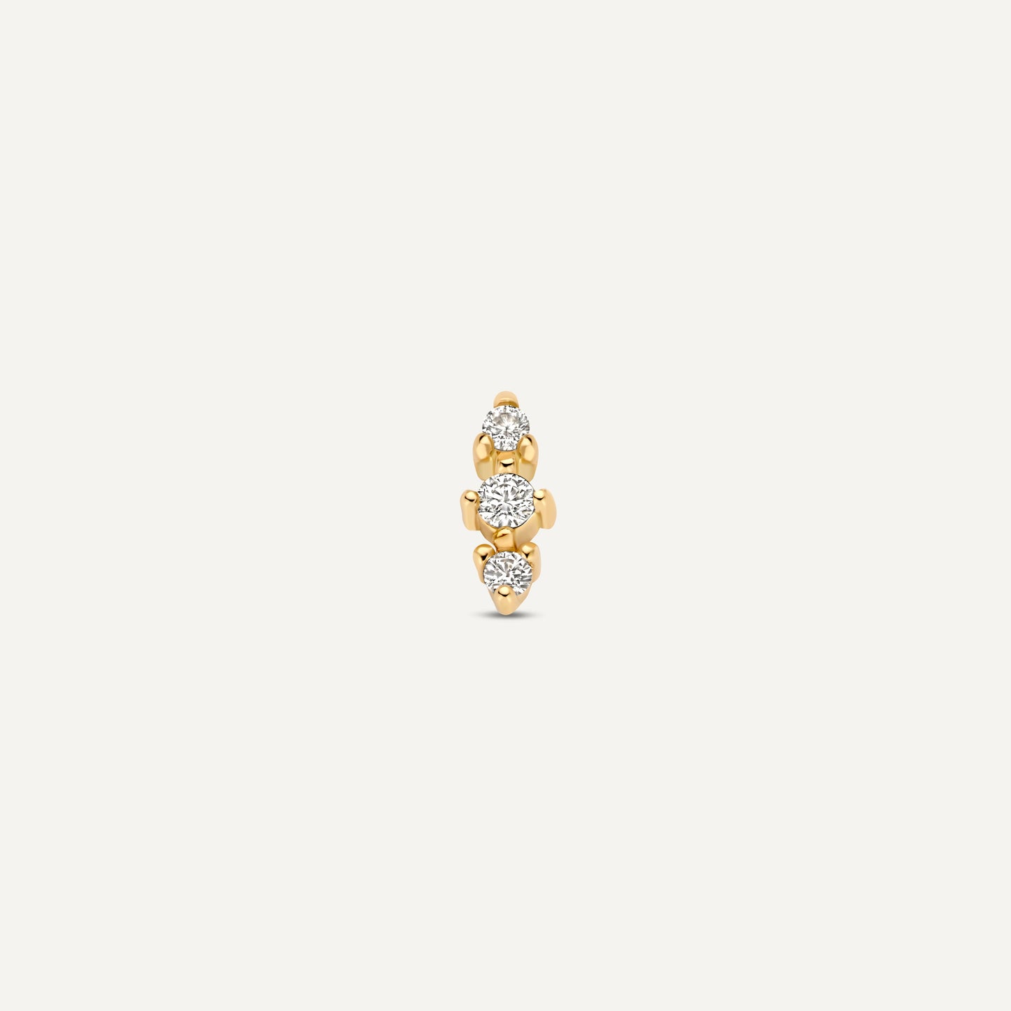Threefold Diamond Bar Piercing (0.02 ct)