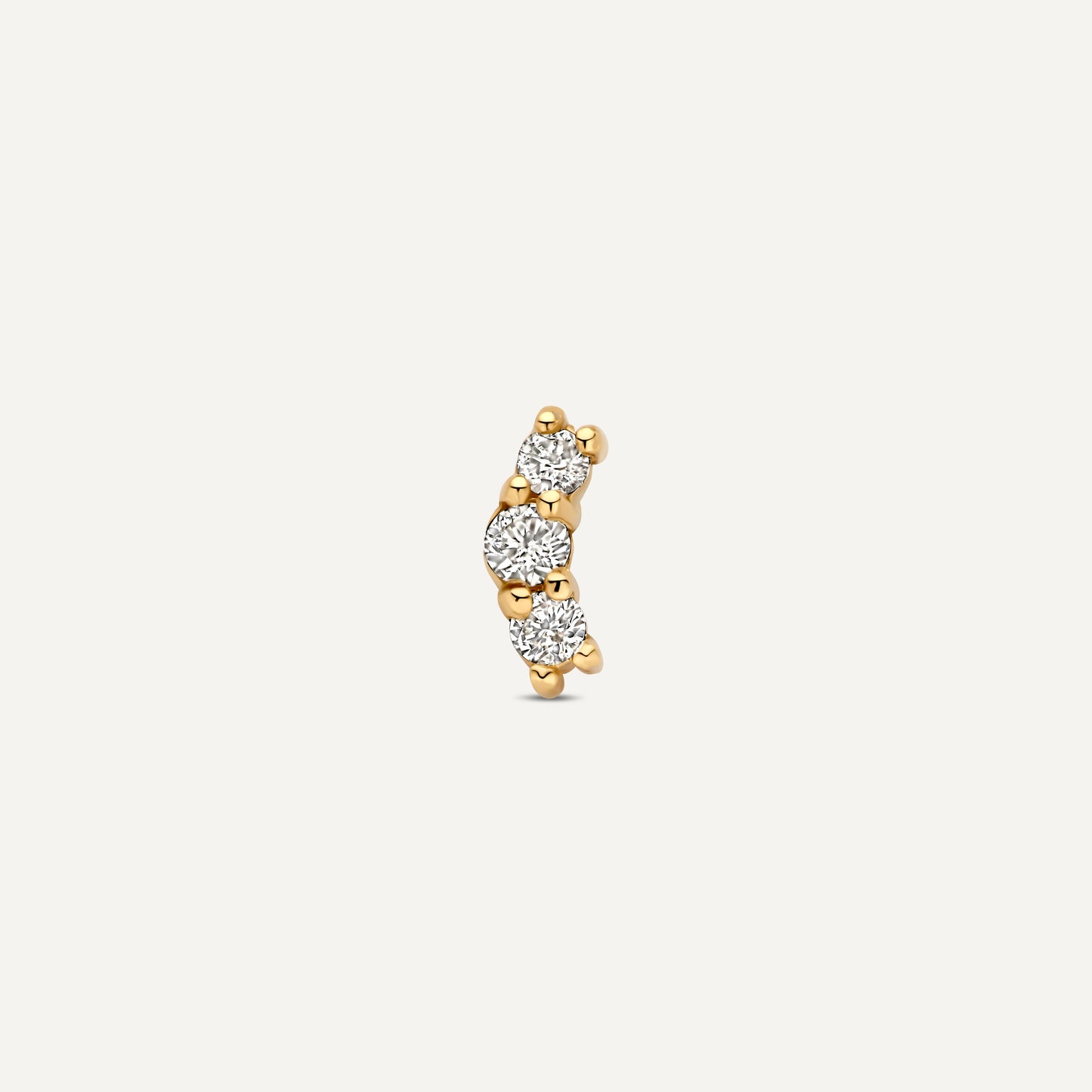 Diamond Curved Bar Piercing (0.06 ct)