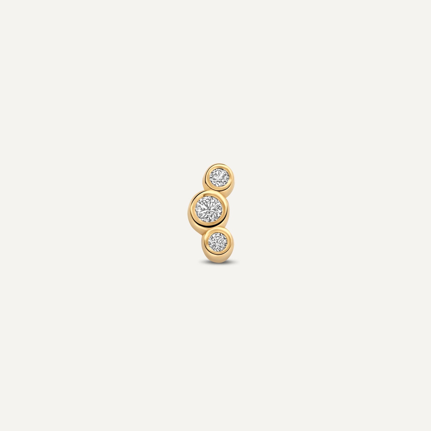 Diamond Bezel Set Curved Piercing (0.03 ct)