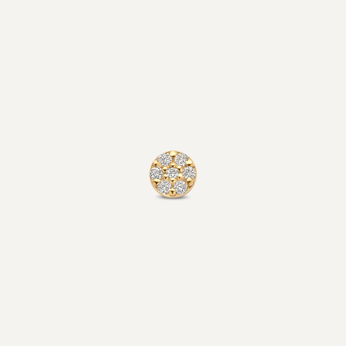 Pav¨¦ Diamond Round Piercing (0.04 ct)