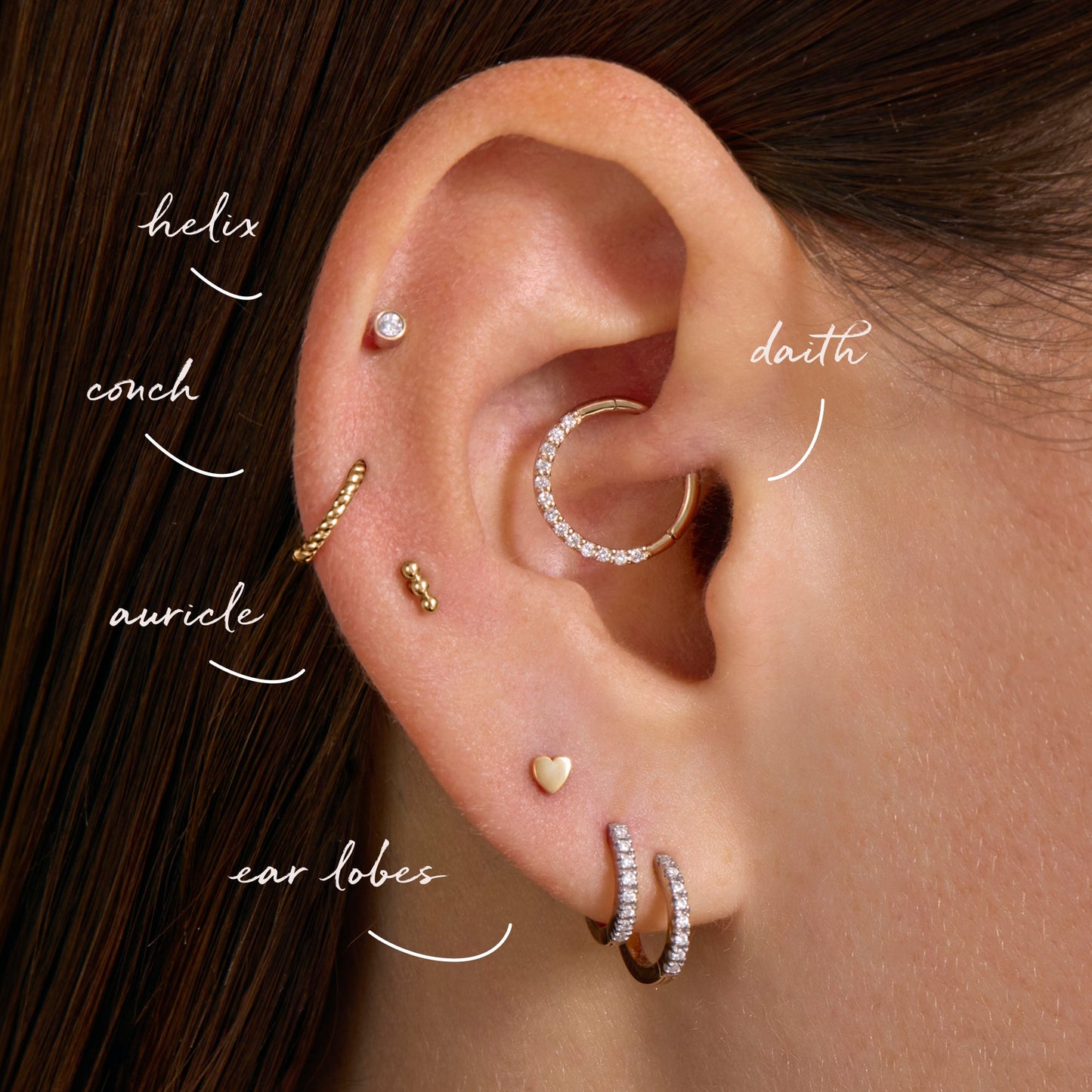 Twisted Cartilage Hoop Piercing (9mm)
