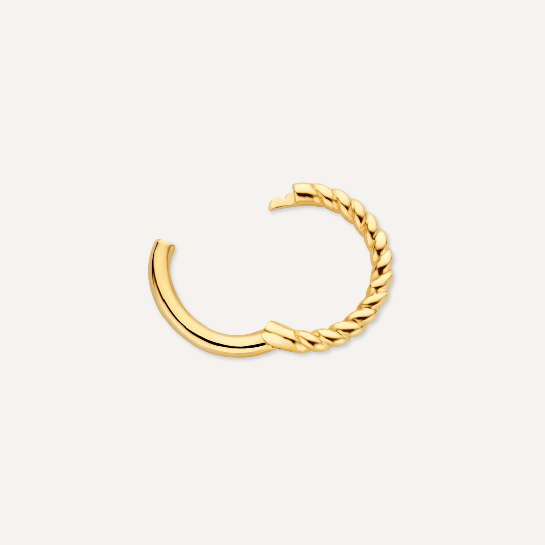 Twisted Cartilage Hoop Piercing (9mm)