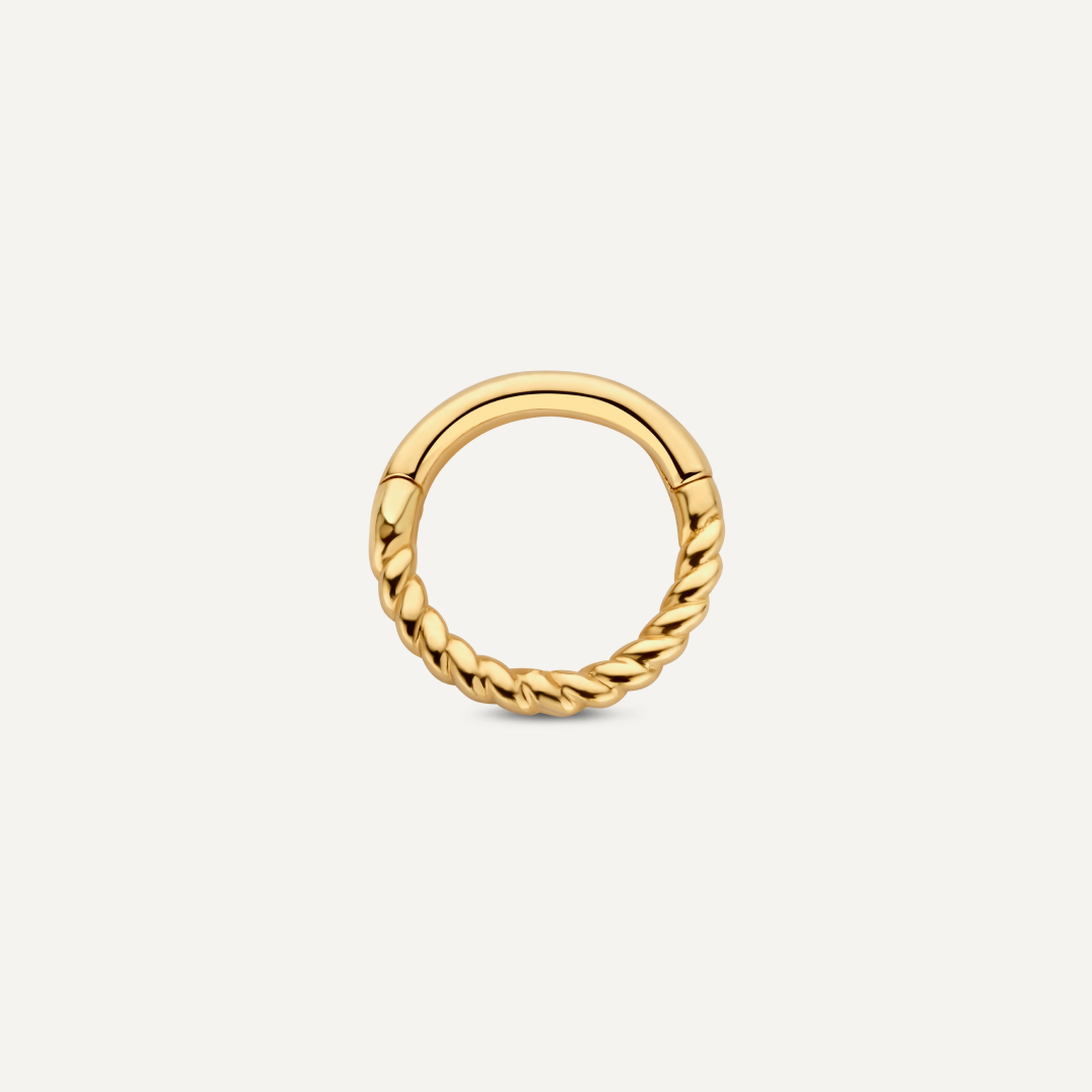Twisted Cartilage Hoop Piercing (9mm)