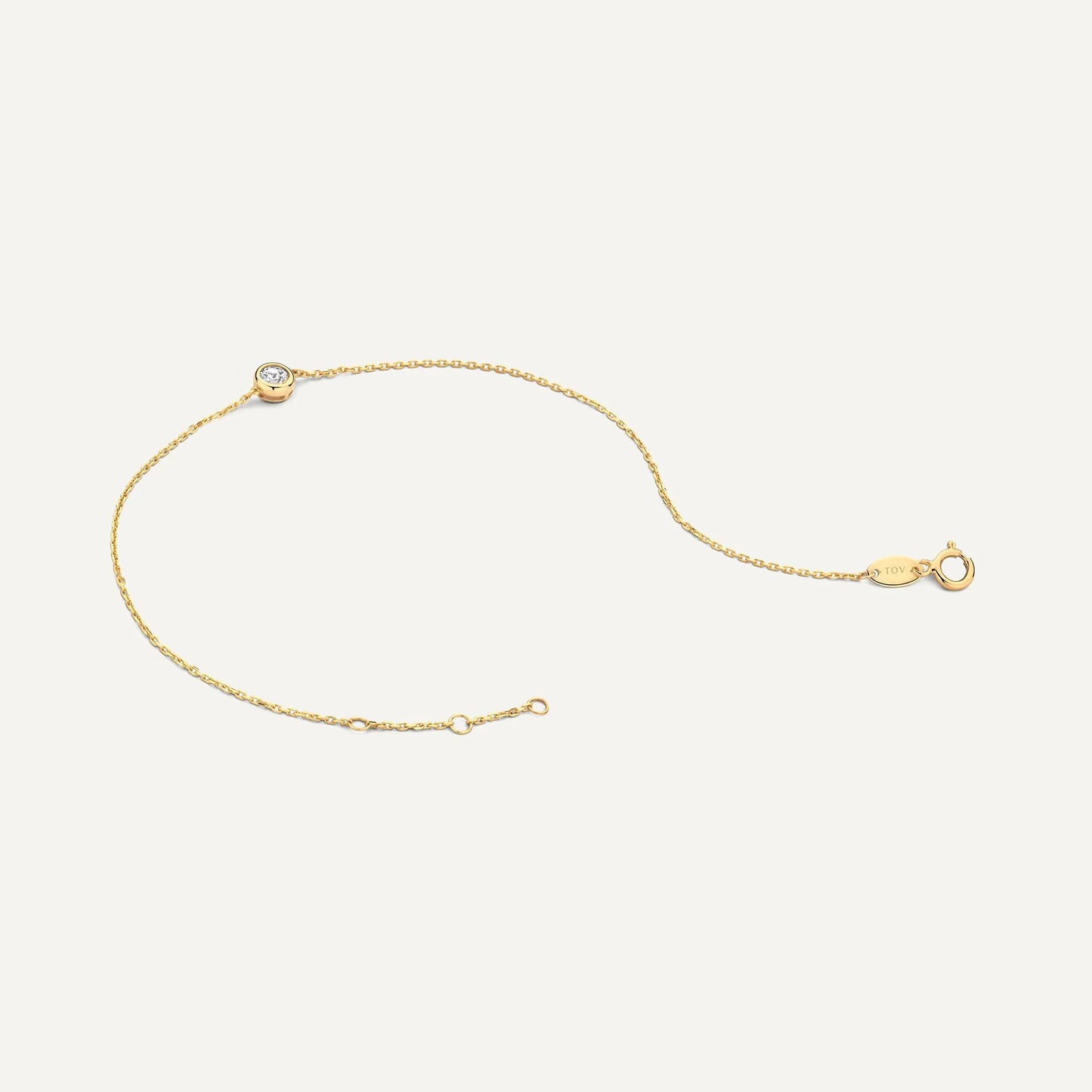 Solo Bezel Set Cubic Zirconia Bracelet