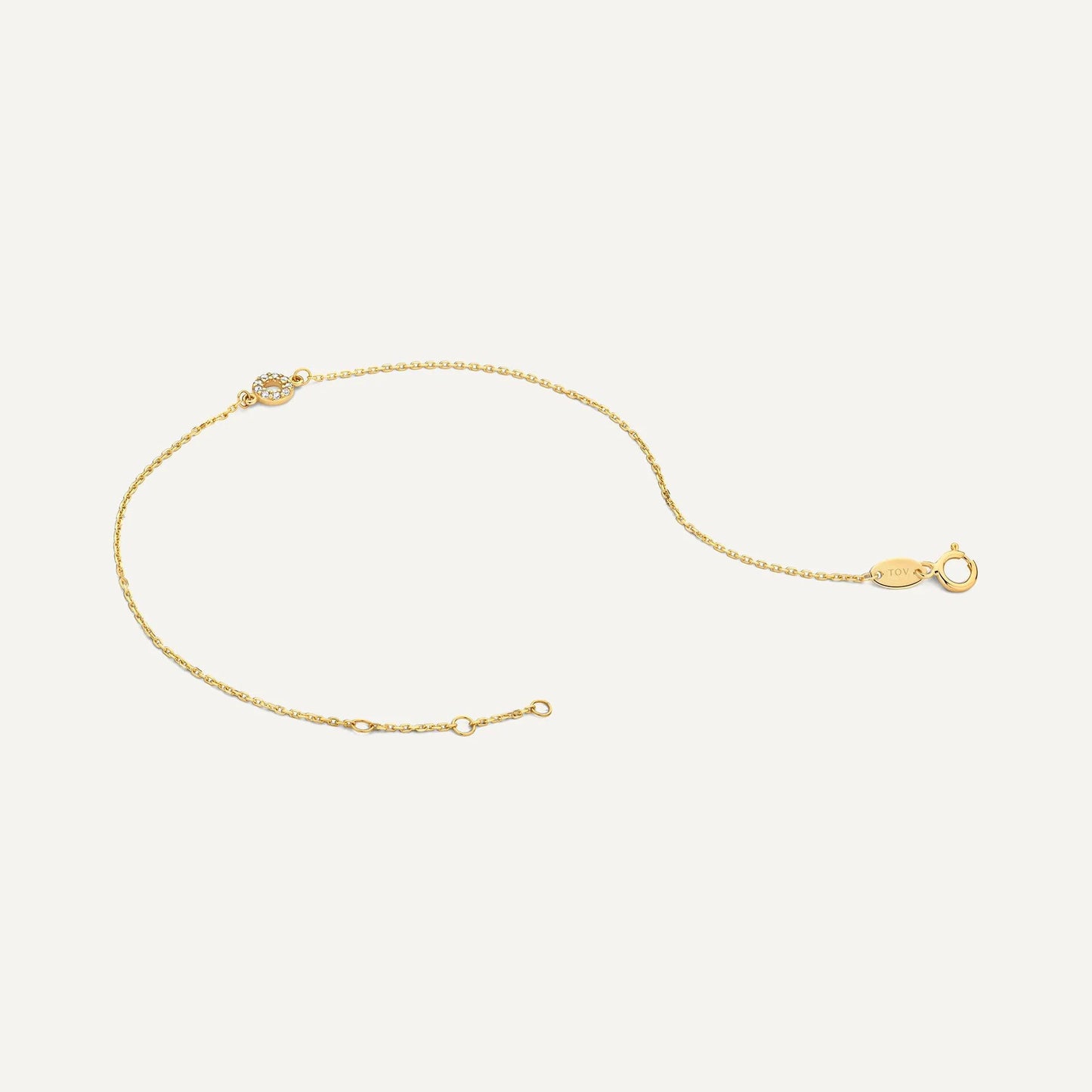 Pav¨¦ Cubic Zirconia Halo Bracelet
