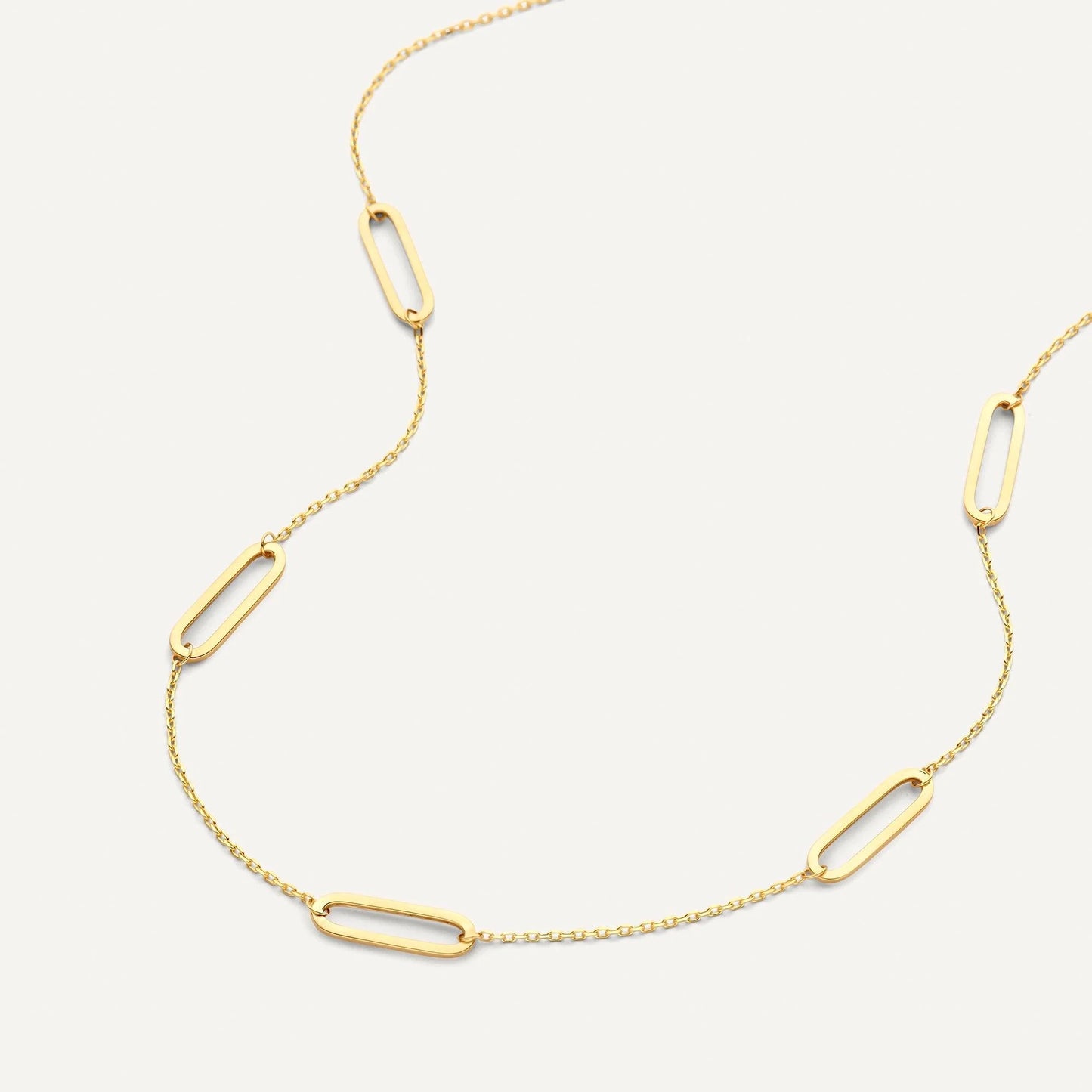Stationed Paperclip Necklace