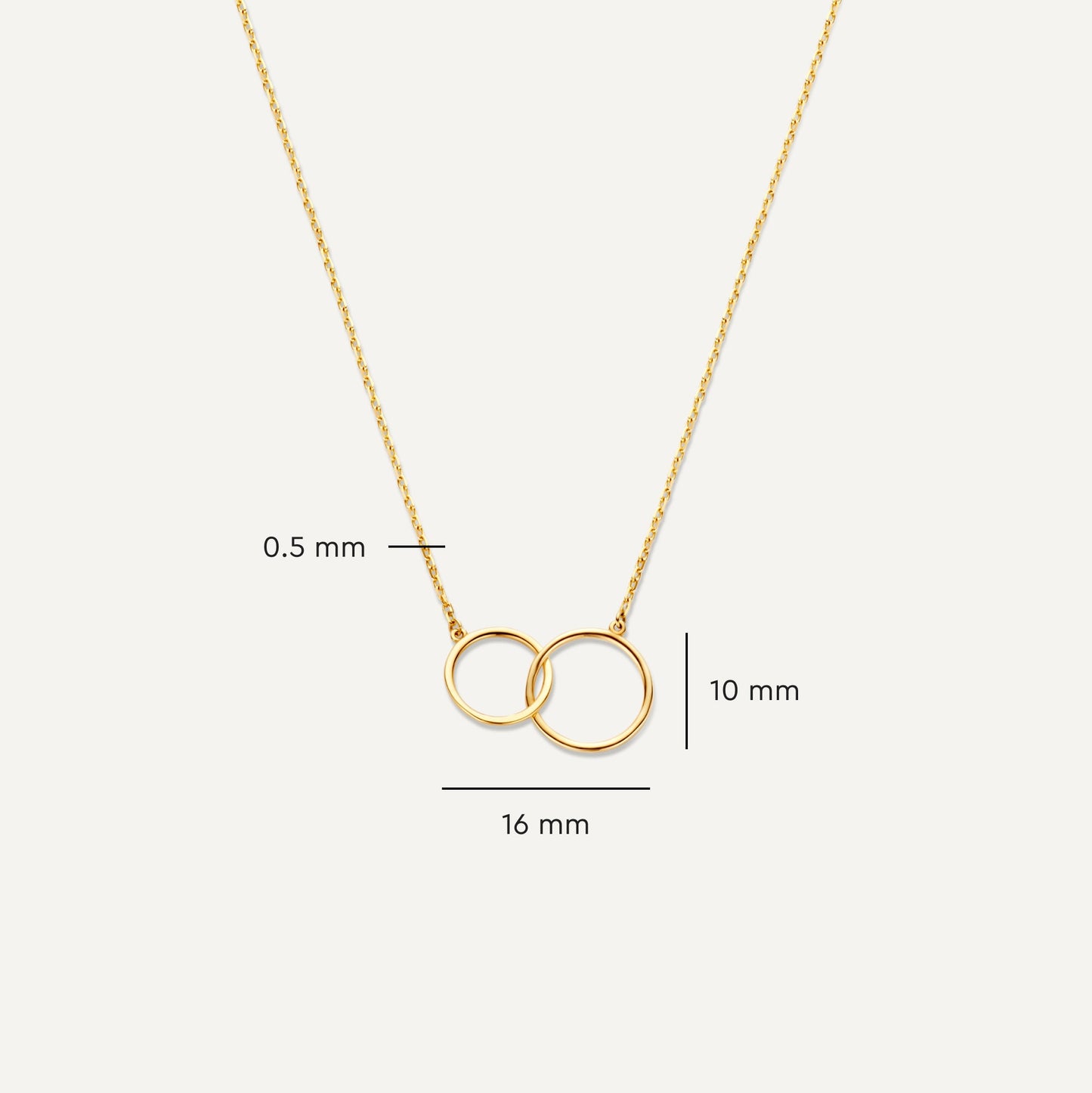 Linked Infinity Pendant Necklace