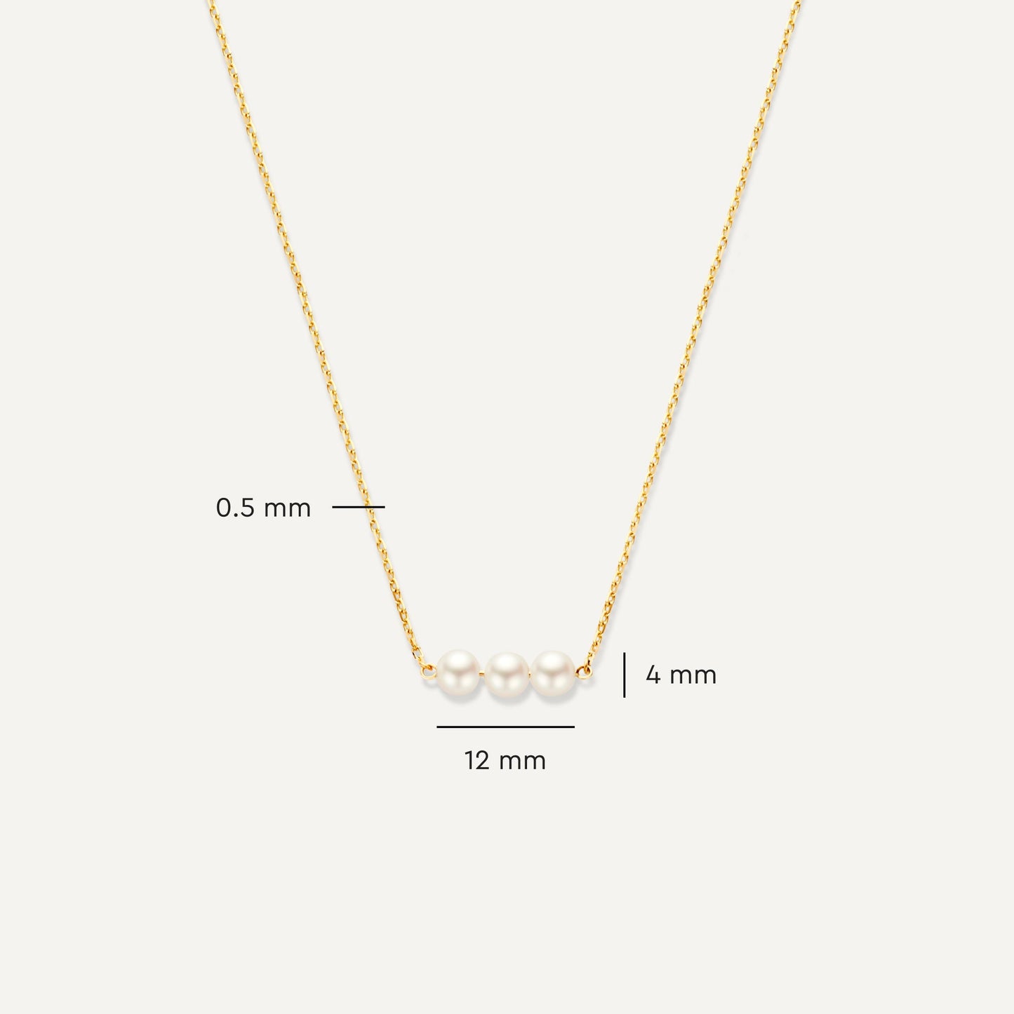 Threaded Pearl Necklace