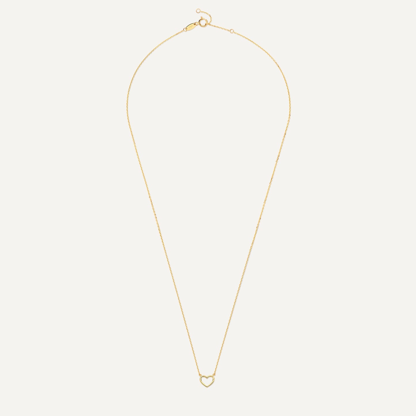 Open Heart Pendant Necklace