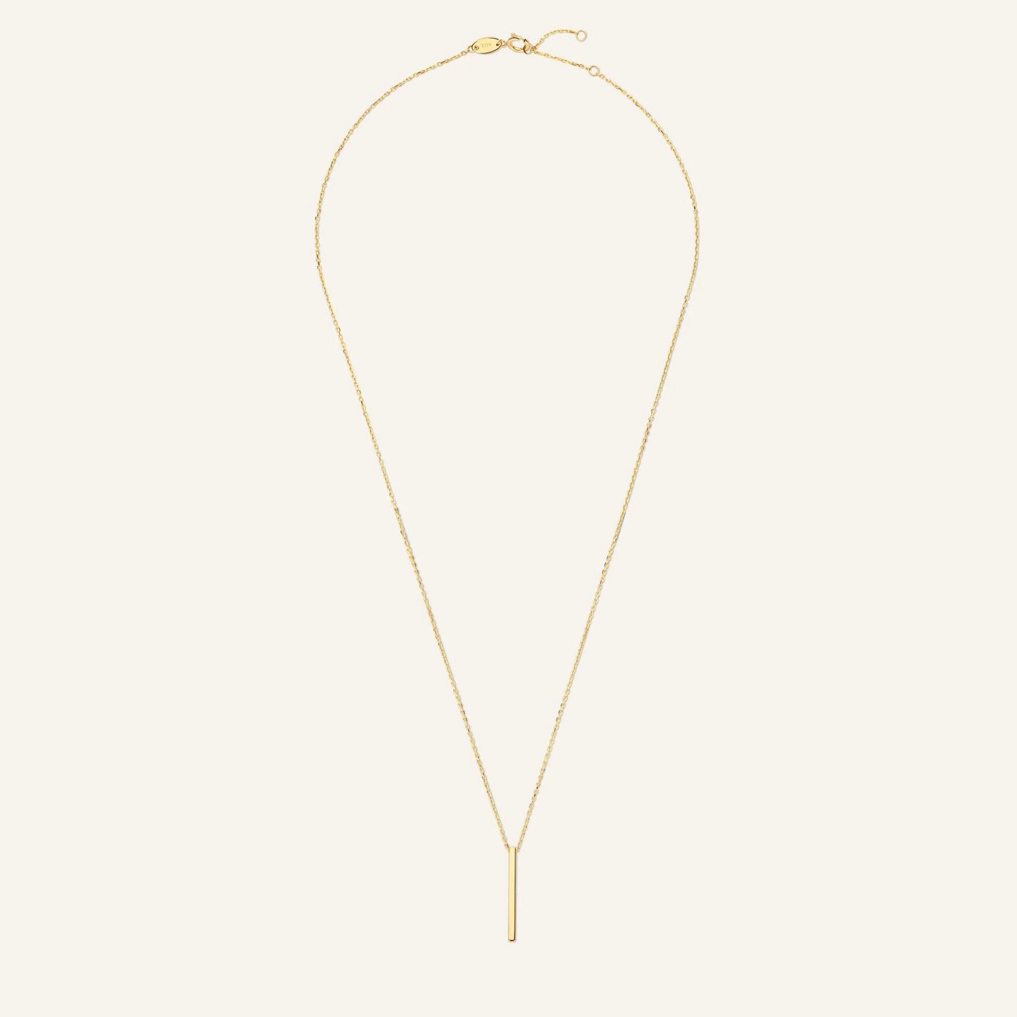 Vertical Bar Pendant Necklace