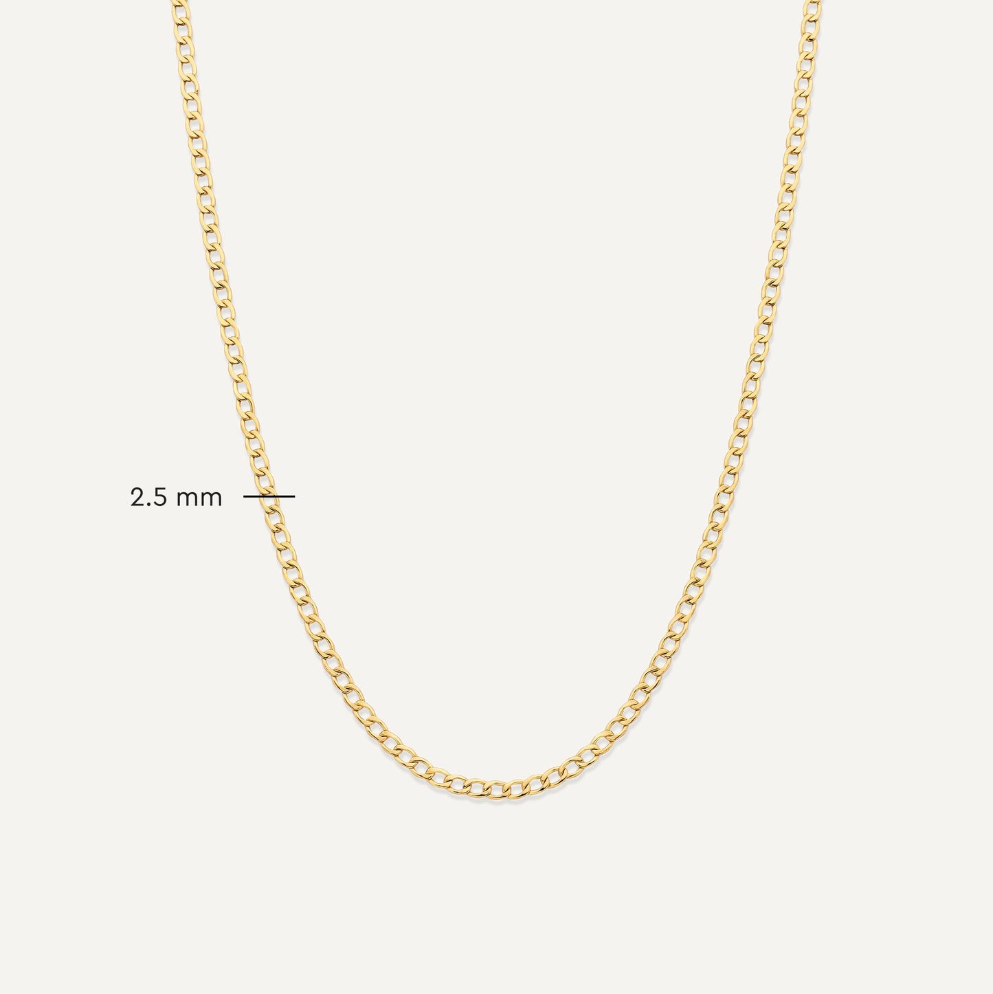 Slim Curb Chain Necklace