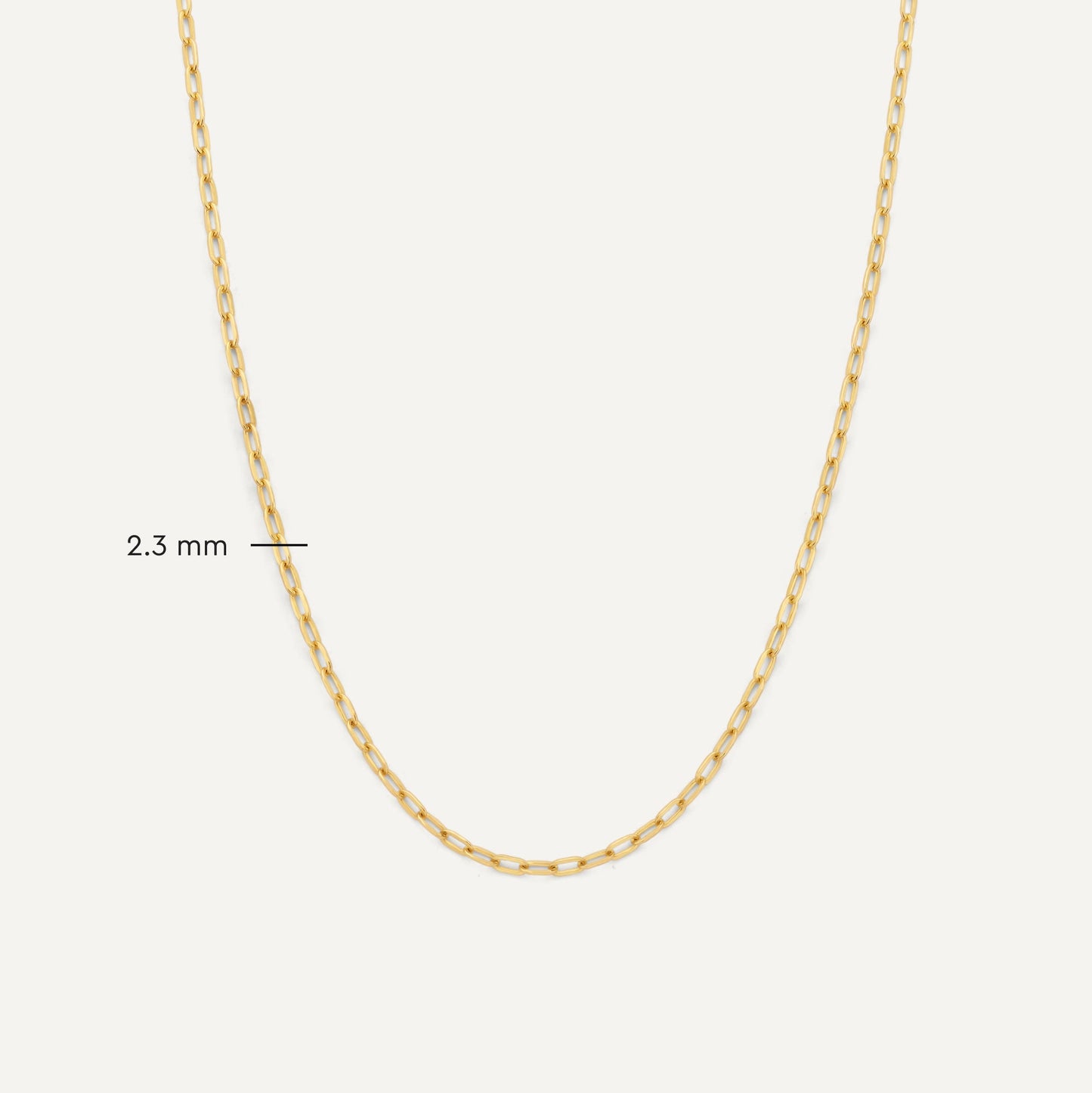 Slim Paperclip Chain Necklace