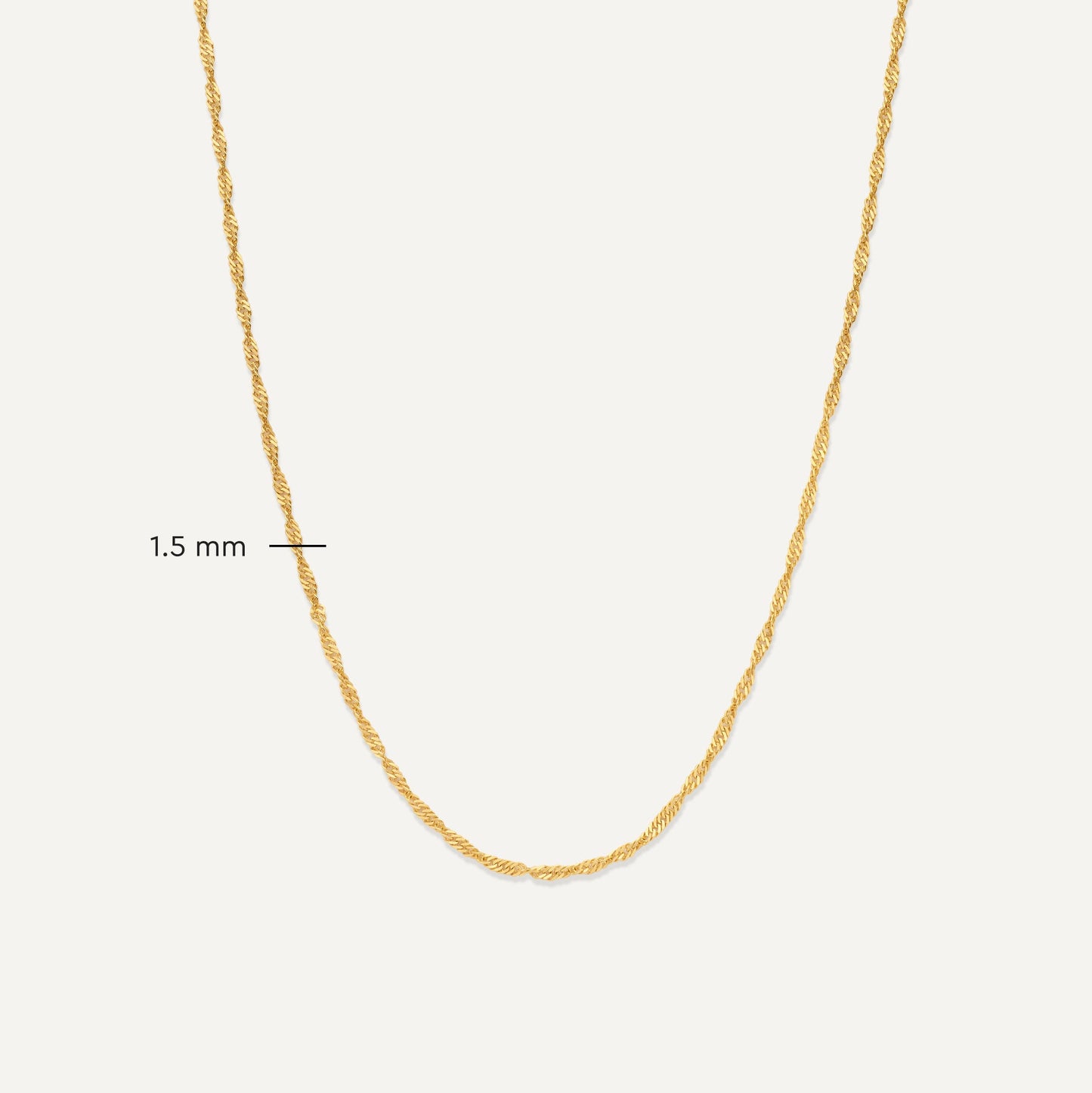 Slim Twisted Rope Necklace