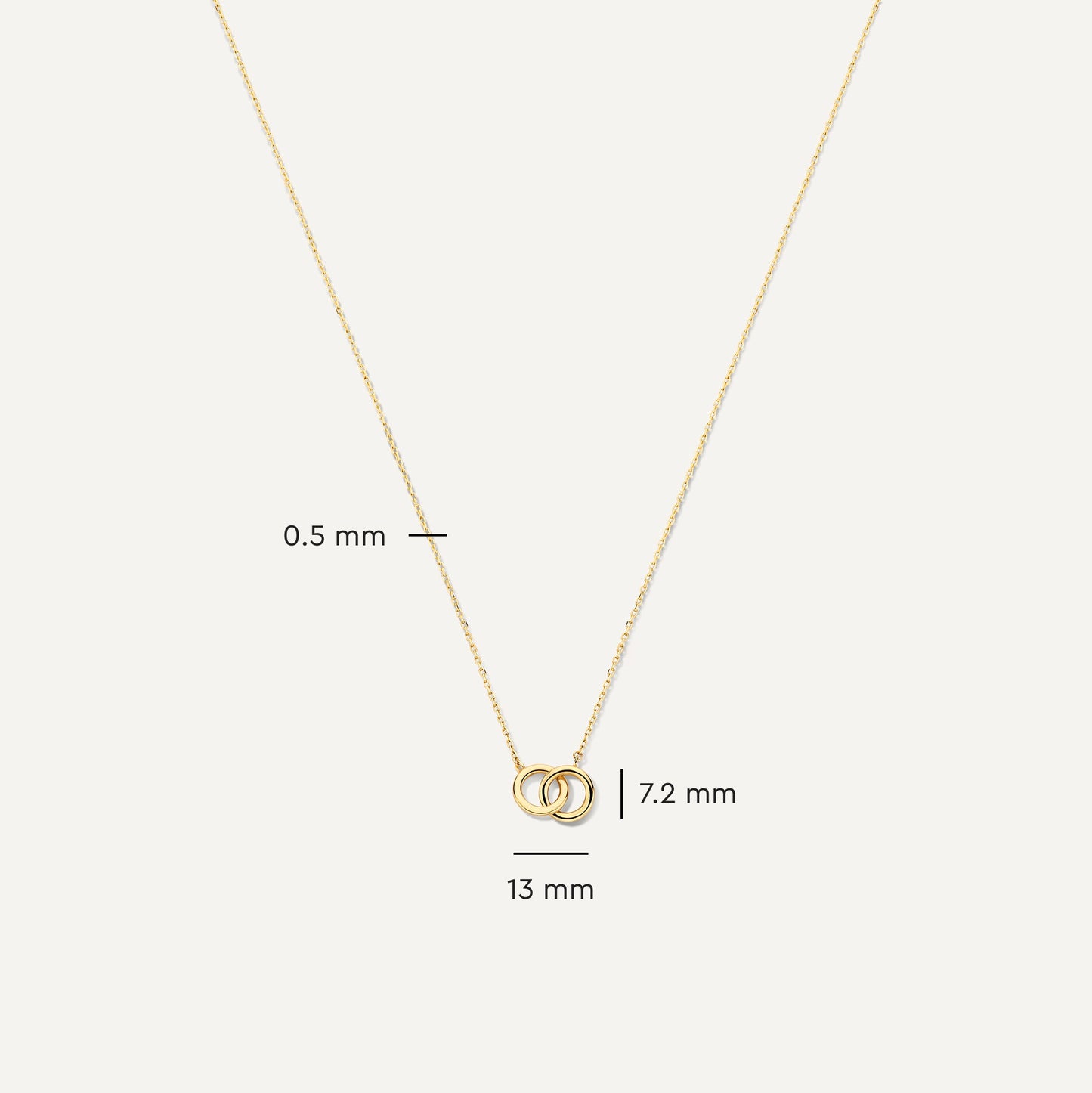 Bold Linked Infinity Pendant Necklace