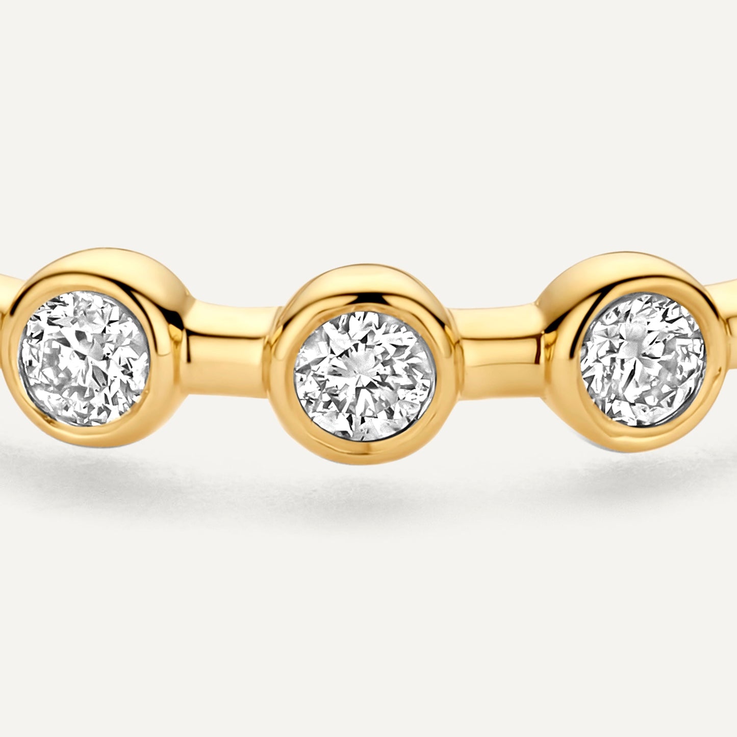 Bezel Set Diamond Band Ring (0.18 ct)