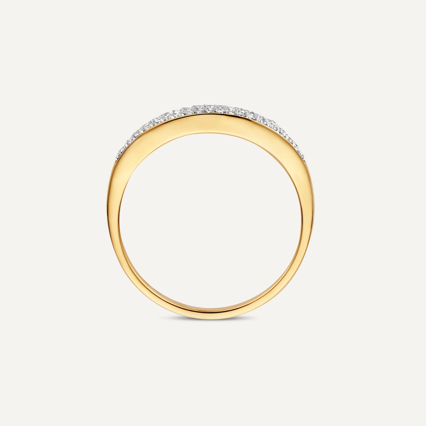 Pav¨¦ Diamond Signet Ring (0.18 ct)