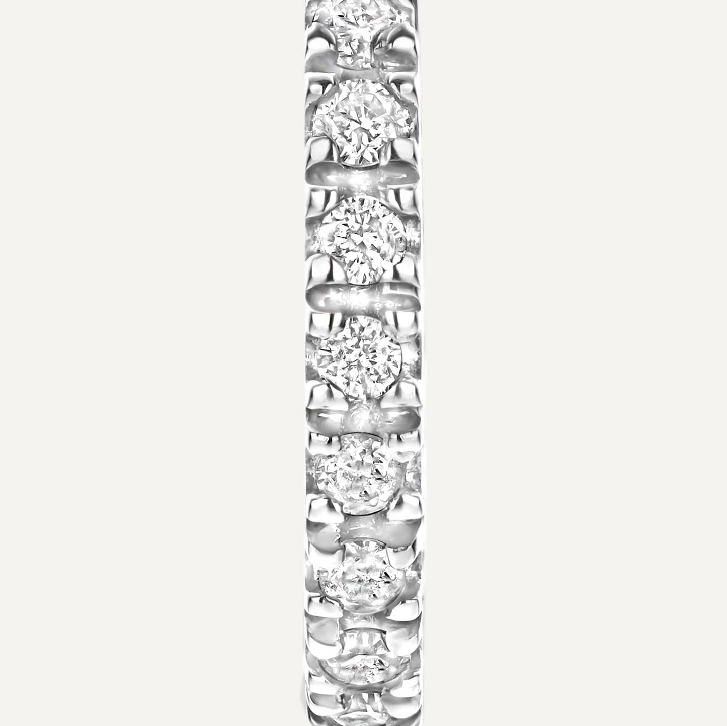 Pav¨¦ Diamond Small Huggie Hoops (10mm) (0.06 ct)