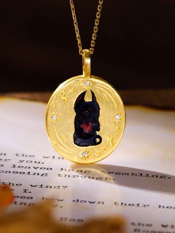 Custom Pet Portrait Necklace