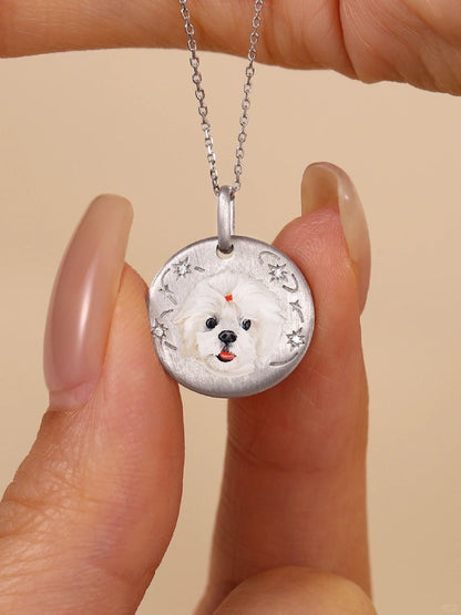 Custom Pet Portrait Necklace