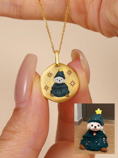 Custom Pet Portrait Necklace