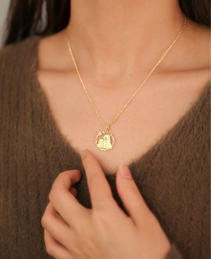 Forever Love Memorial Jewelry - Custom Photo Engraving Necklace & Bracelet for Pet/Human Portrait