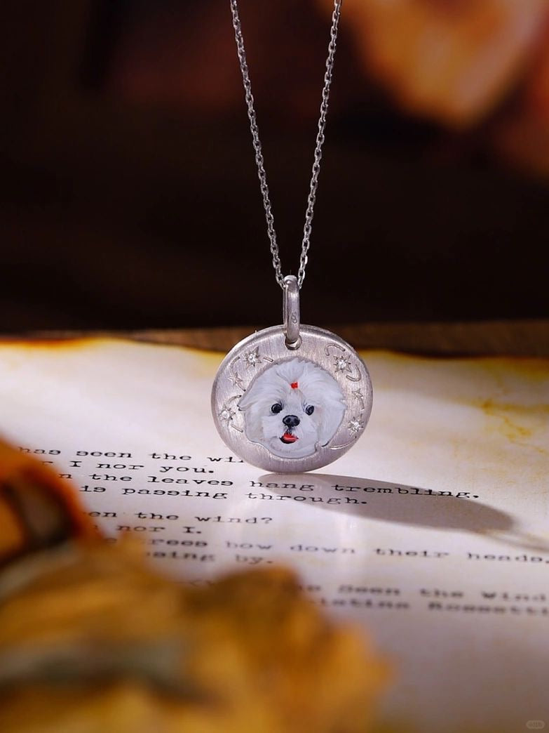 Custom Pet Portrait Necklace