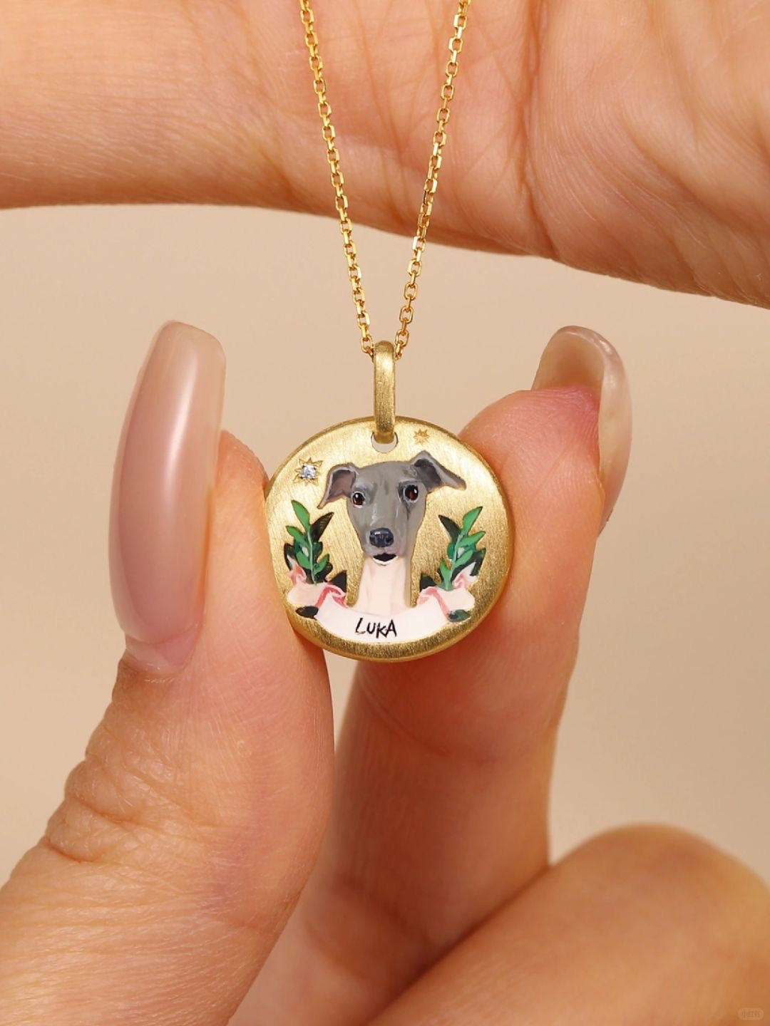 Custom Pet Portrait Necklace