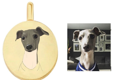 Custom Pet Portrait Necklace